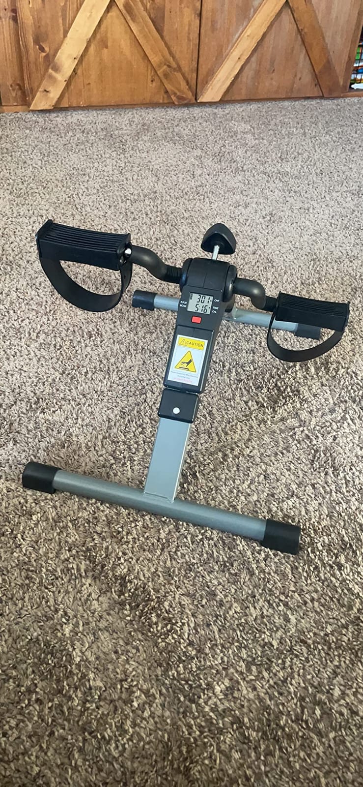 Under Desk Exercise Bike Pedal Exerciser - Mini Stationary Cycle with Adjustable Resistance, Calorie Tracker & Foldable Design - Compact Pedal Machine for Home, Office, or Physical Therapy by Wakeman customer photo 1