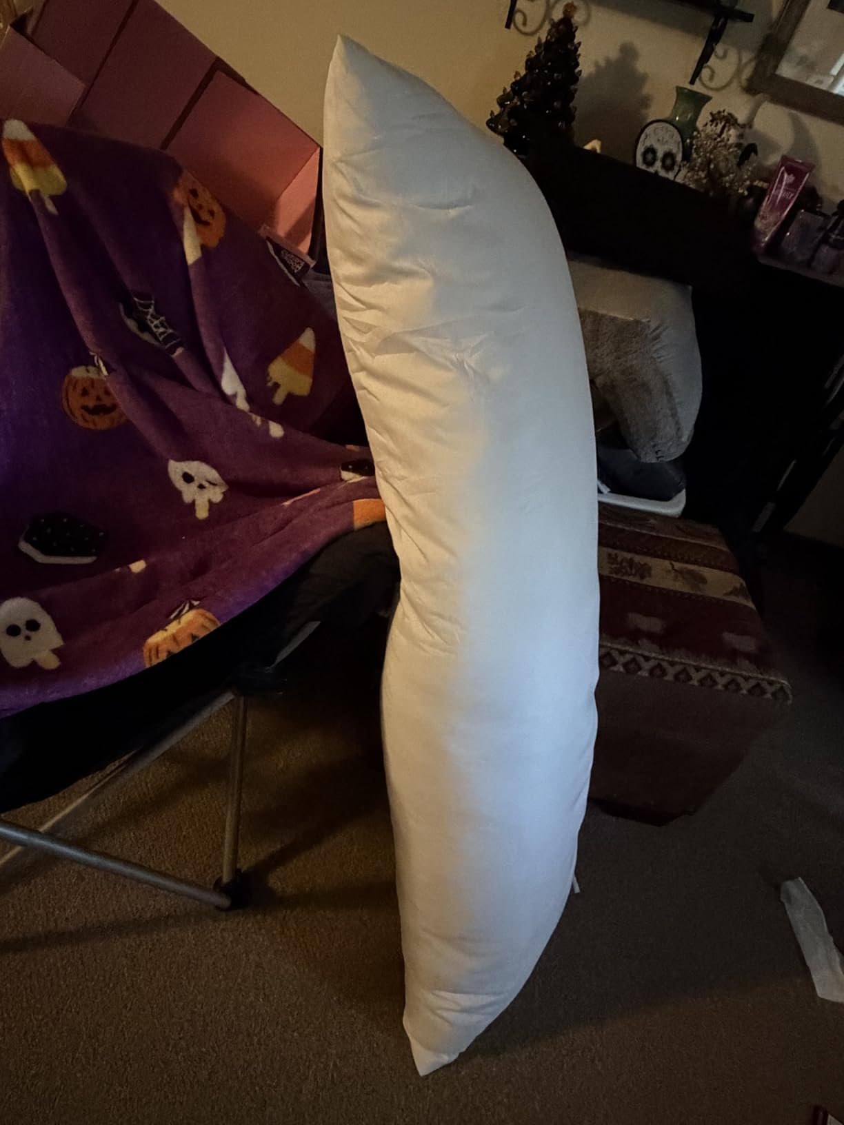 Utopia Bedding Full Body Pillow for Side Sleeper, White Long Pillow for Bed | Large Body pillows for Adults, Plush Support, Pregnancy Pillow Insert for sleeping, helps maintain body contour, 20x54 inches customer photo 1