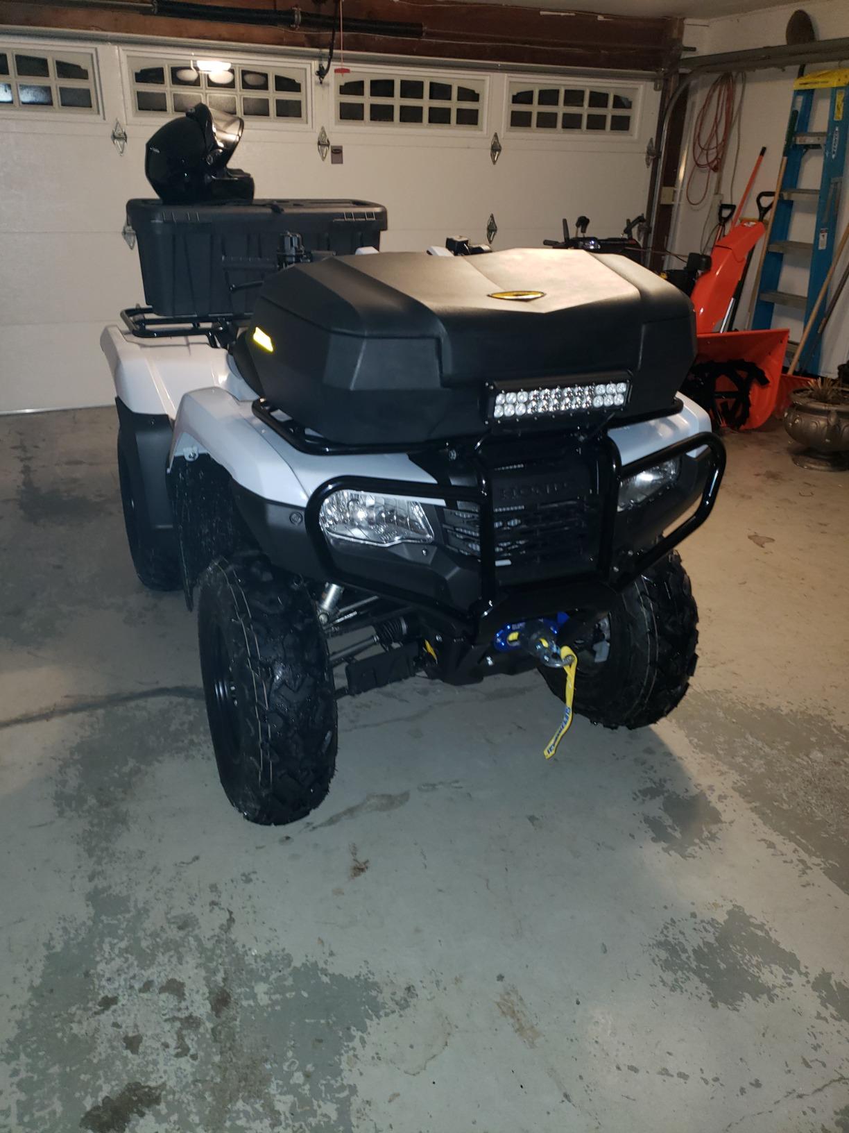 Black Boar ATV Front Storage Box - Features Durable Polyethylene Design w/Stainless Steel Lockable Latches - includes Mounting Hardware - Easily Attaches to Front Tubular Racks (66011) customer photo 2