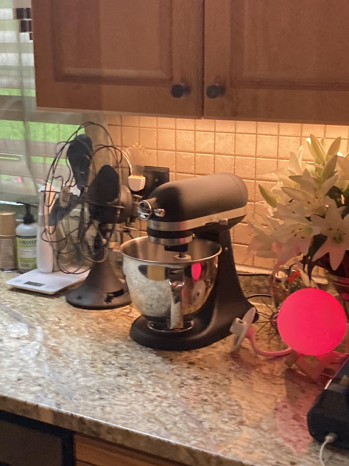 KitchenAid Artisan Mini 3.5 Quart Tilt-Head Stand Mixer with 10 Speeds - KSM3316X - Black Matte customer photo 1