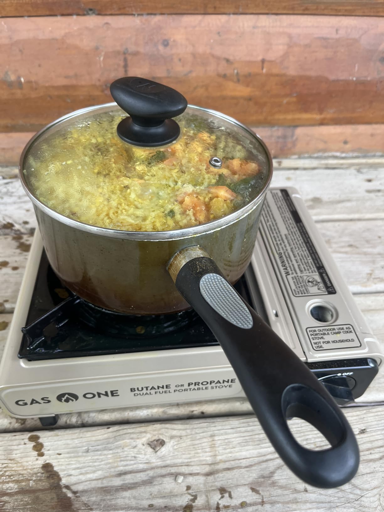 Gas One GS-3400P Propane or Butane Stove Dual Fuel Stove Portable Camping Stove - Patented - with Carrying Case Great for Emergency Preparedness Kit customer photo 1