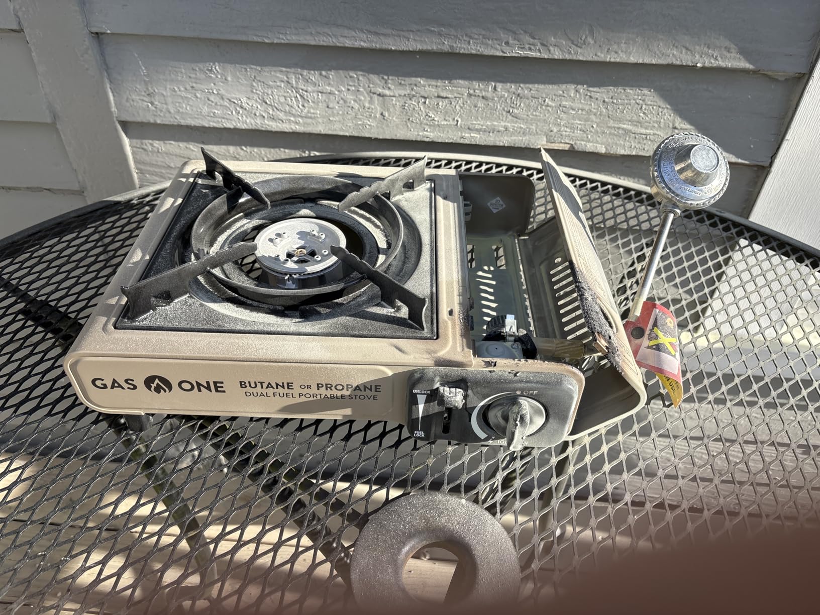 Gas One GS-3400P Propane or Butane Stove Dual Fuel Stove Portable Camping Stove - Patented - with Carrying Case Great for Emergency Preparedness Kit customer photo 2