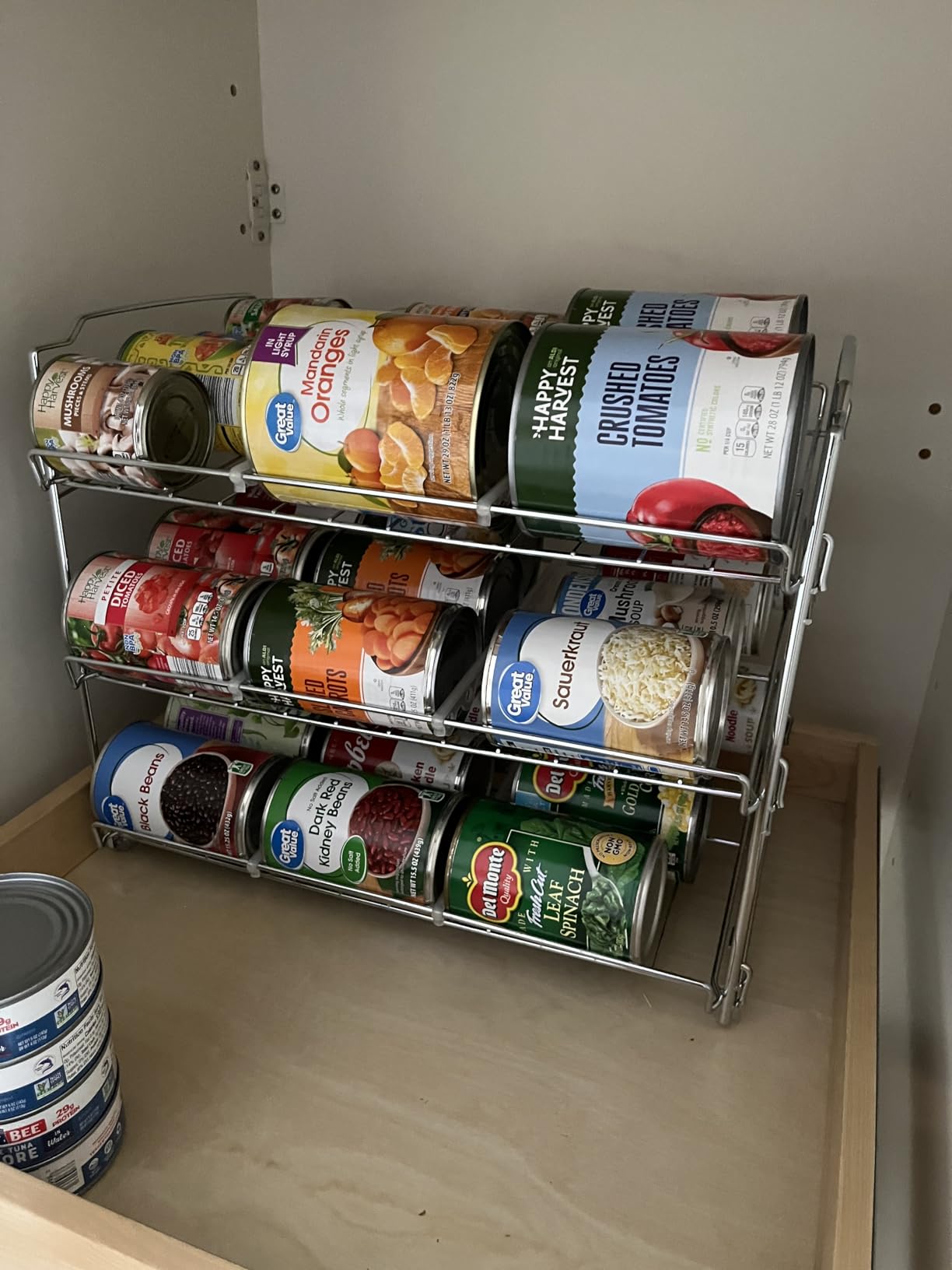 Simple Houseware Stackable Can Organizer Rack for Pantry/Cabinet - 11.5