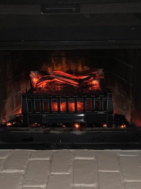 duraflame Electric Log Set 1,000 Sq Ft Heater, Faux Logs Insert with Infrared Flames for Existing Fireplaces, Remote Control Included customer photo 2