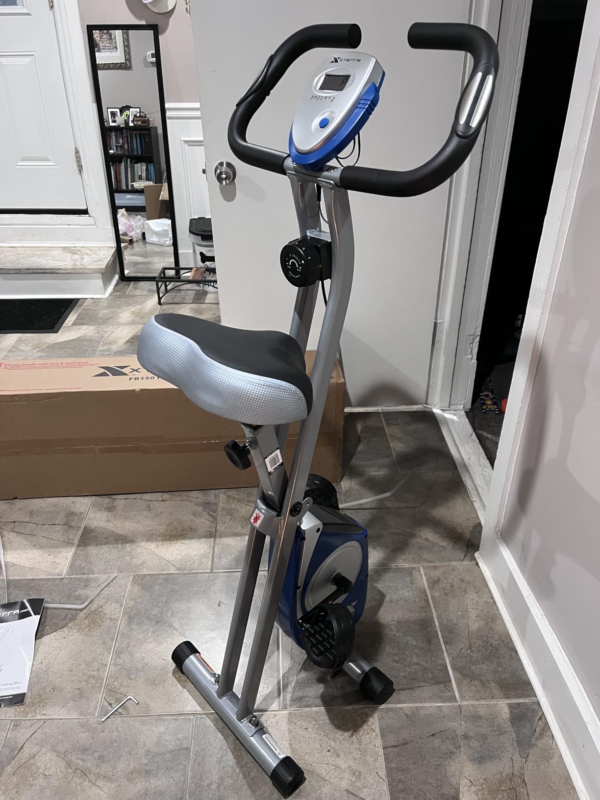 XTERRA Fitness Folding Exercise Bike, 225 LB Weight Capacity customer photo 2