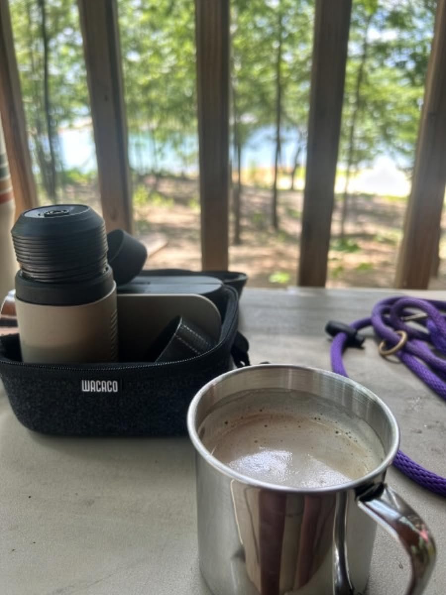 WACACO Minipresso NS, Portable Espresso Machine, Compatible Original NS Capsules, Travel Coffee Maker, Manually Operated from Piston Action customer photo 1