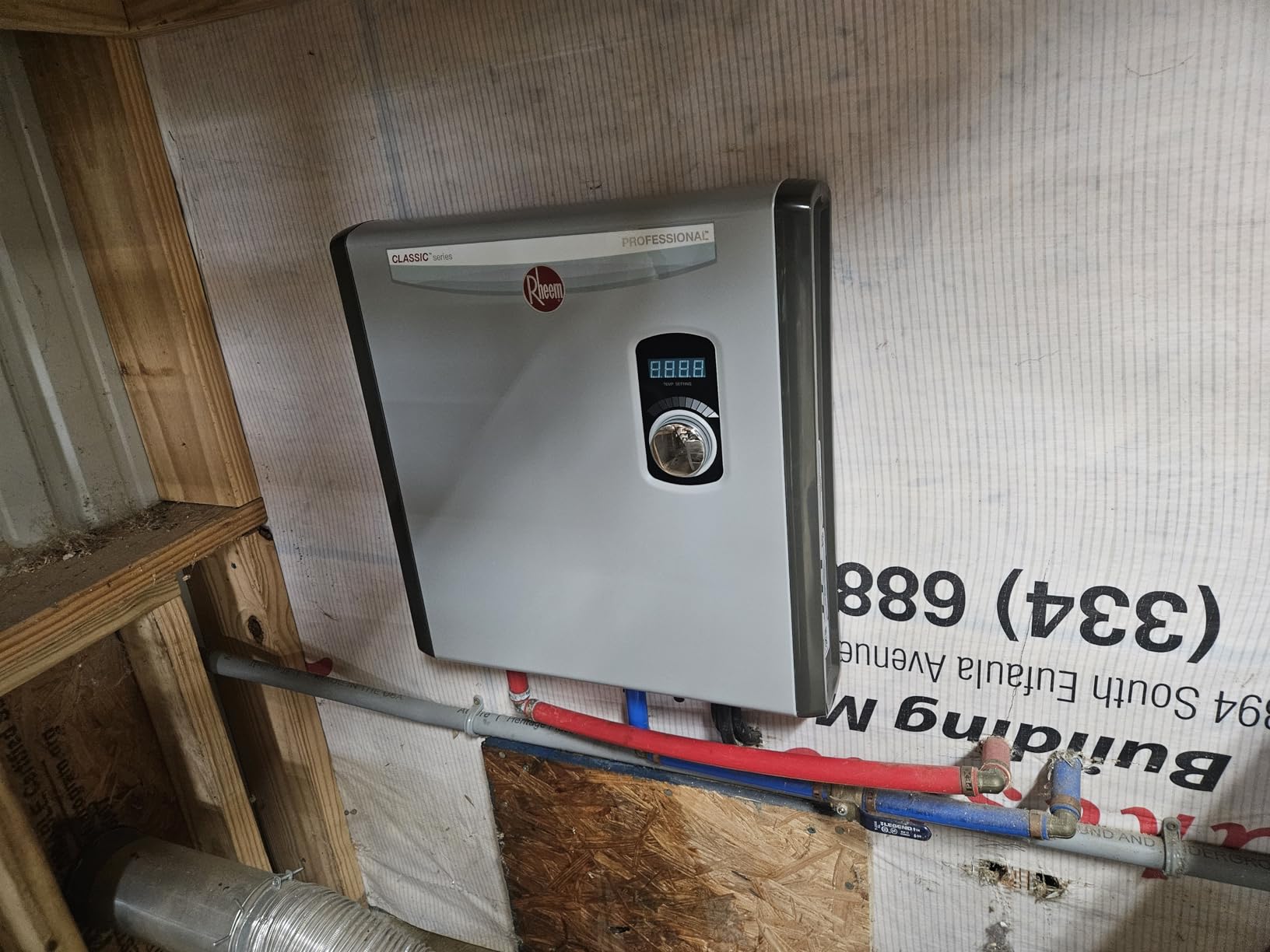 Rheem RTEX-24 24kW 240V Electric Tankless Water Heater, Gray customer photo 1