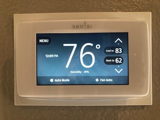 Sensi Touch Smart Thermostat by Emerson with Touchscreen Color Display, Programmable, Wi-Fi, Mobile App, Easy DIY, Data Privacy, Works with Alexa, Energy Star Certified, ST75 - Black, C-Wire Required customer photo 1