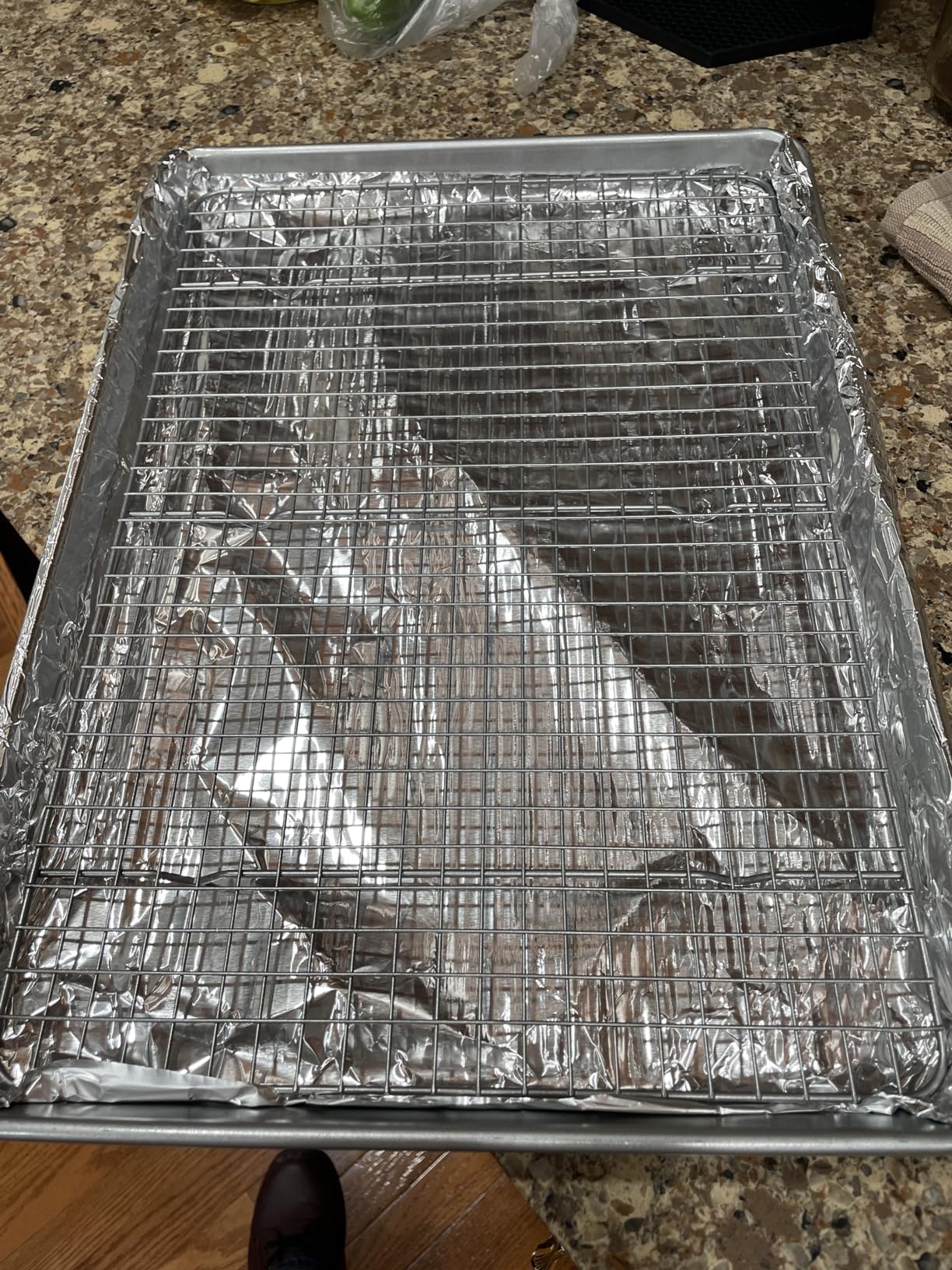 USA Pan Bakeware Half Sheet Baking Pan and Bakeable Nonstick and Cooling Rack Set, Metal customer photo 1