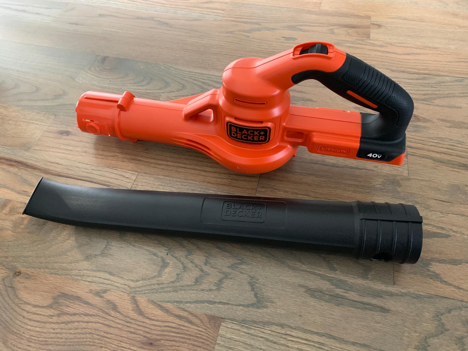 BLACK+DECKER Cordless Leaf Blower, 40V MAX, Leaf Blower Cordless with Battery and Charger, 125 MPH Air Speed, Lightweight Handheld Yard Sweeper (LSW40C) customer photo 2