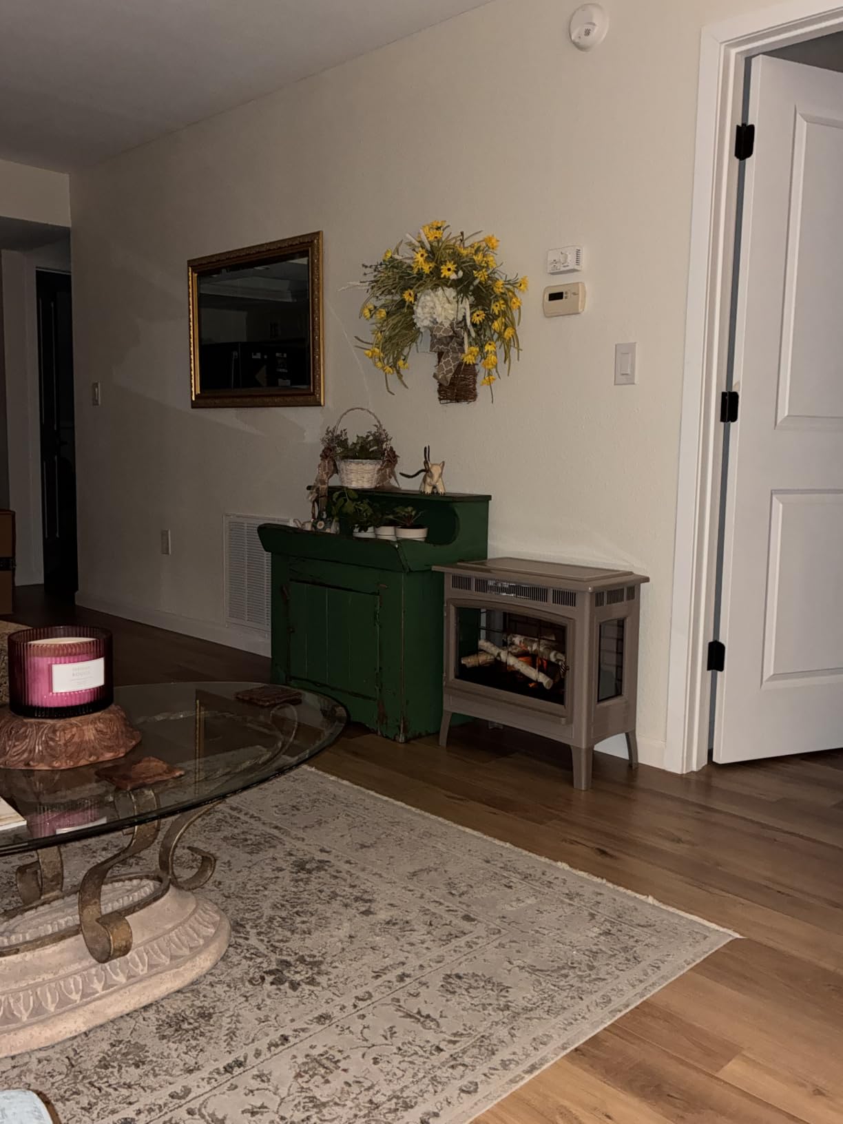 duraflame Freestanding Electric Fireplace Stove Heater with 3D Flame Effect for 1,000 Sq. Ft, Bronze customer photo 2