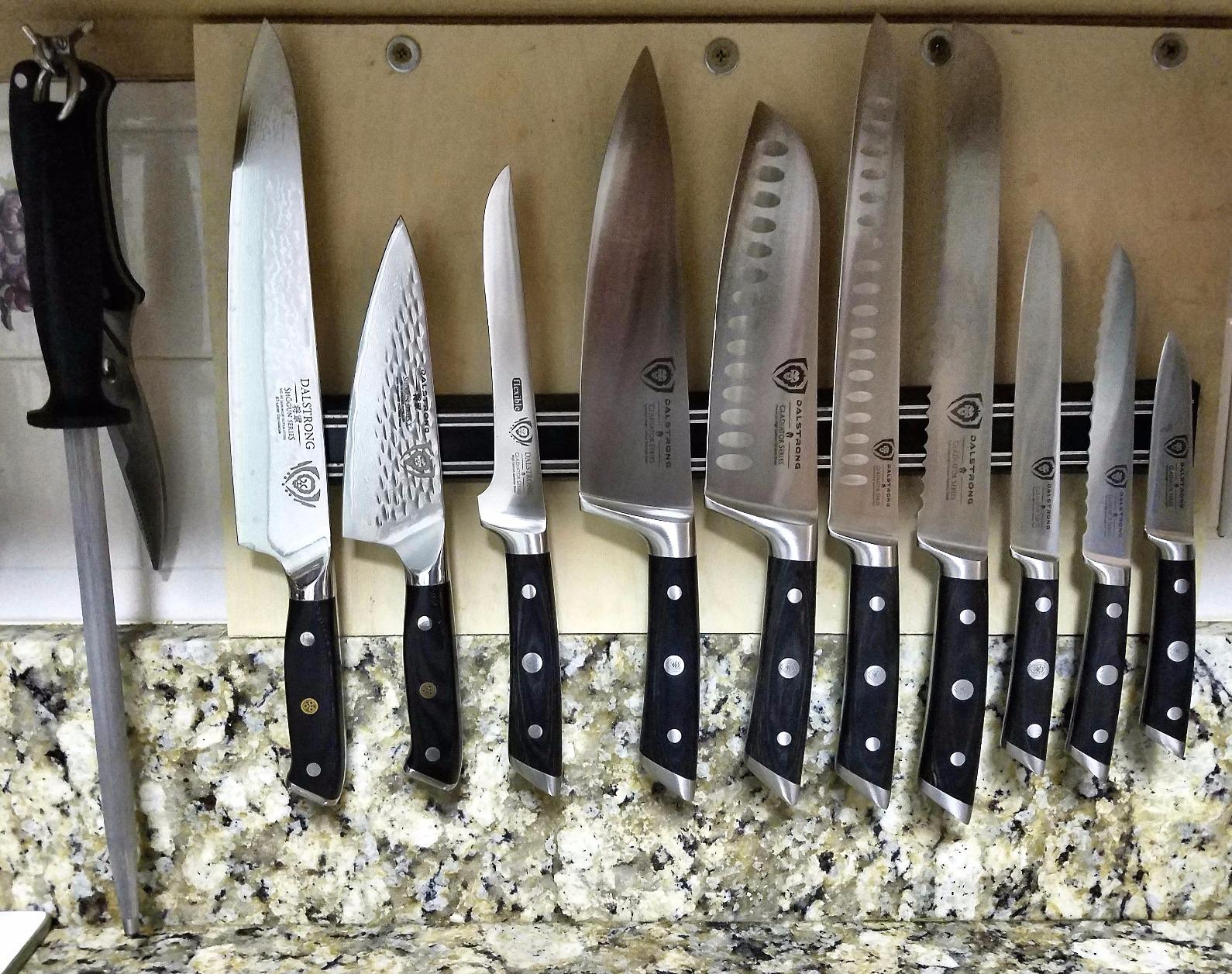 Dalstrong Non Serrated Steak Knives Set of 4-5 inch Straight Blade Steak Knife Set - Sheaths - Forged German Steel - Black G10 Handle - Gladiator Series Elite - Dinner Set - NSF Cuchillos para Carne customer photo 1