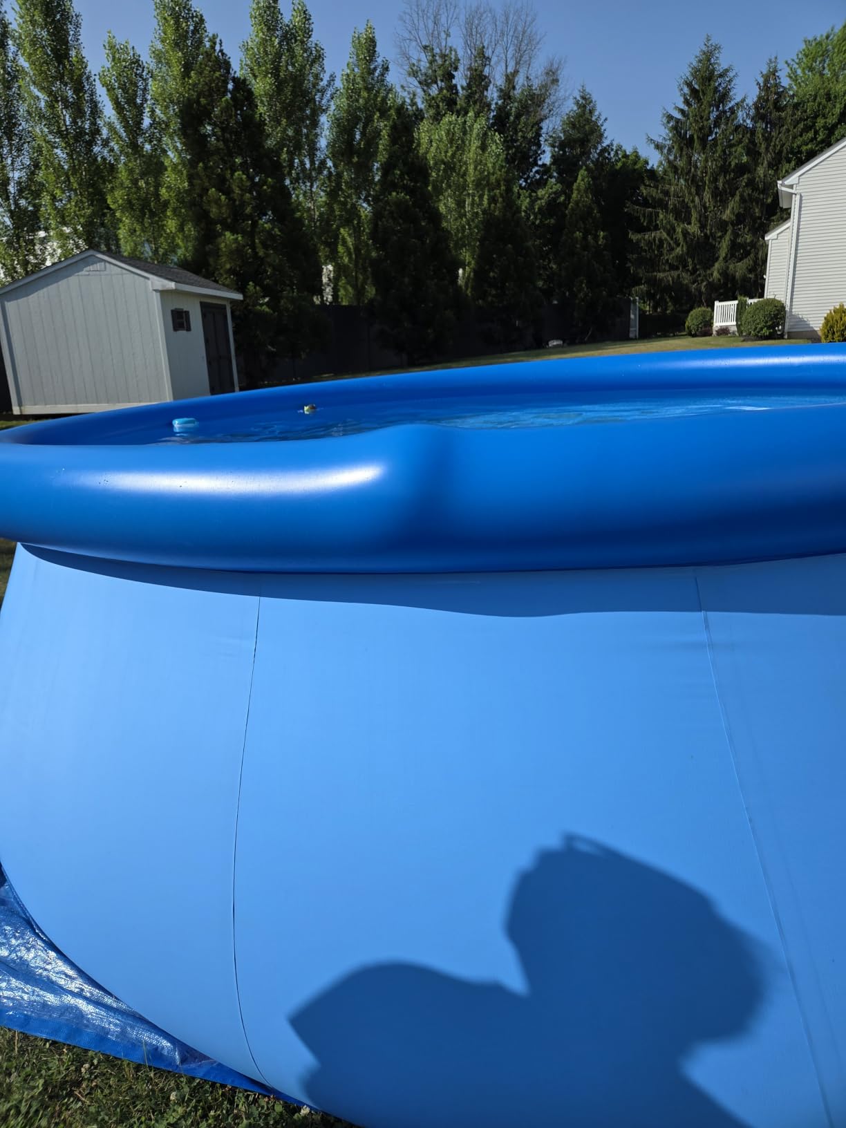 INTEX Easy Set 15 ft x 48in Inflatable Ring Above Ground Pool Set w/Pump | 26167EH - 1000 GPH Cartridge Filter Pump, Ladder, Pool Cover & Ground Cloth Included customer photo 2