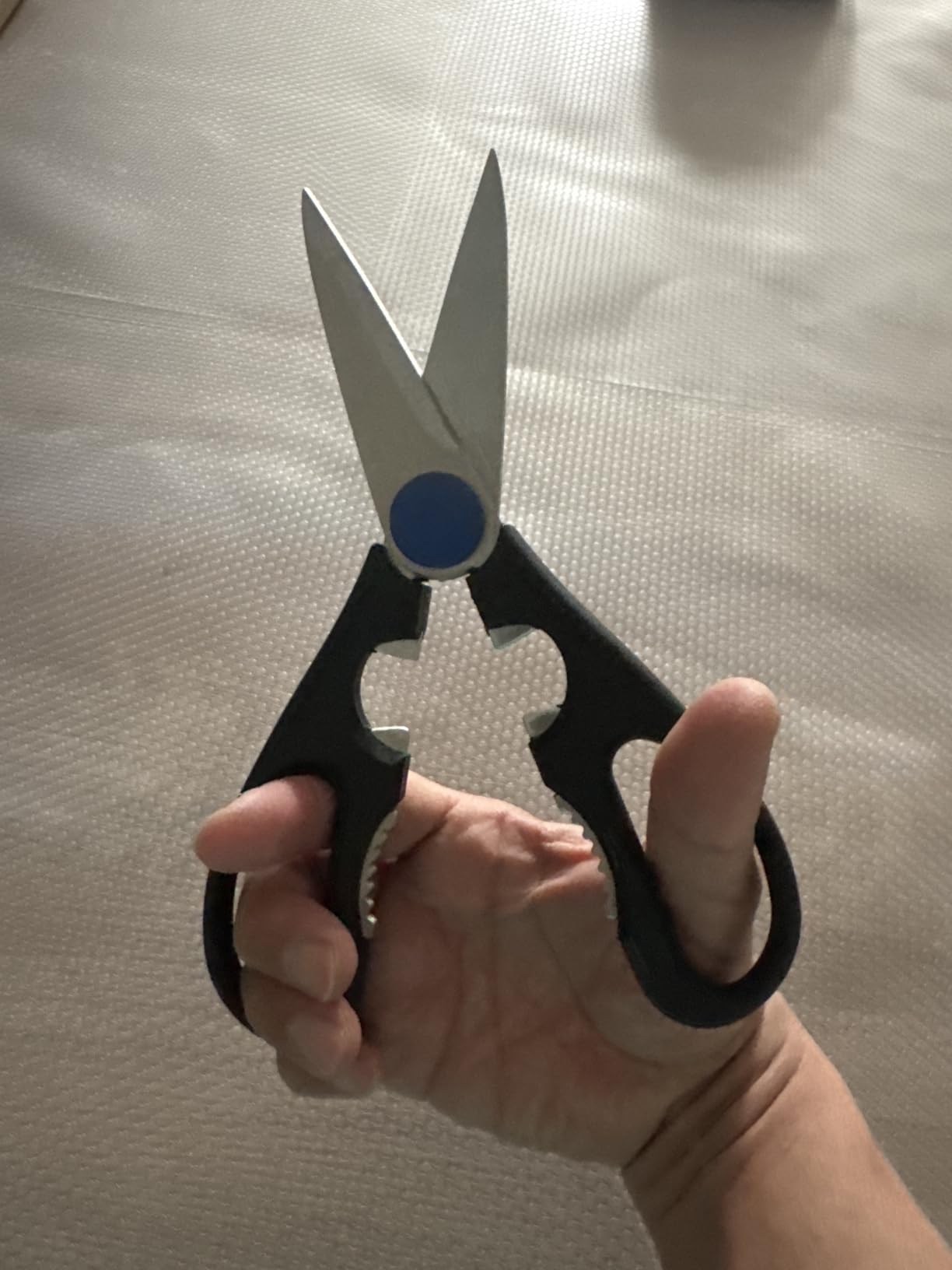Henckels Kitchen Scissors Multi-purpose kitchen shears Made in Japan | Kitchen shears for poultry, herbs & packaging. Built-in bottle opener, comfortable grip, dishwasher safe. customer photo 2