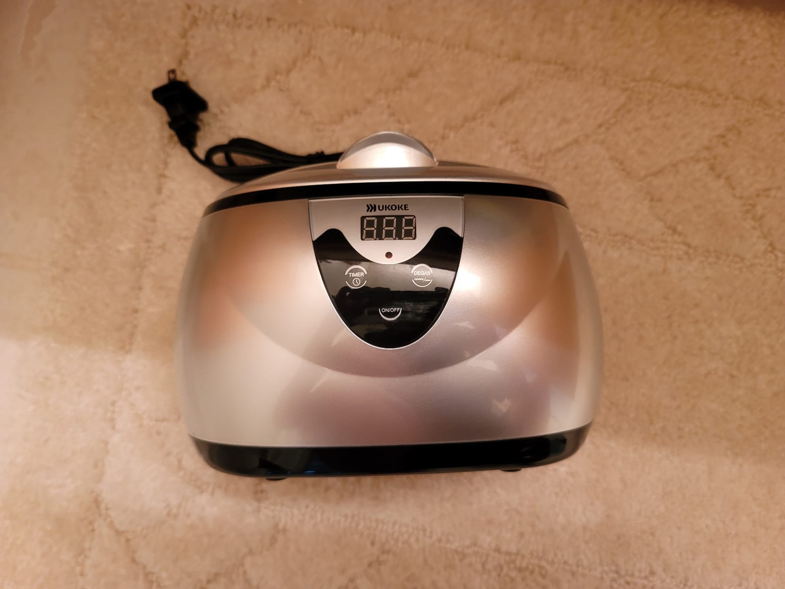 Ukoke UUC06S Ultrasonic Cleaner, Professional Jewelry Cleaner for Eyeglasses, Rings and Watches, 42kHz Portable Sonic Cleaner with 600ml Capacity Stainless Steel Tank customer photo 2