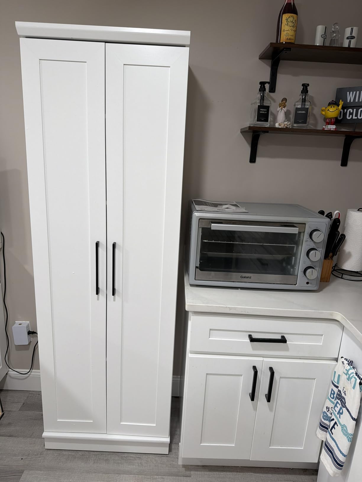 Sauder HomePlus Storage Cabinet/ Pantry cabinets, Soft White finish customer photo 1
