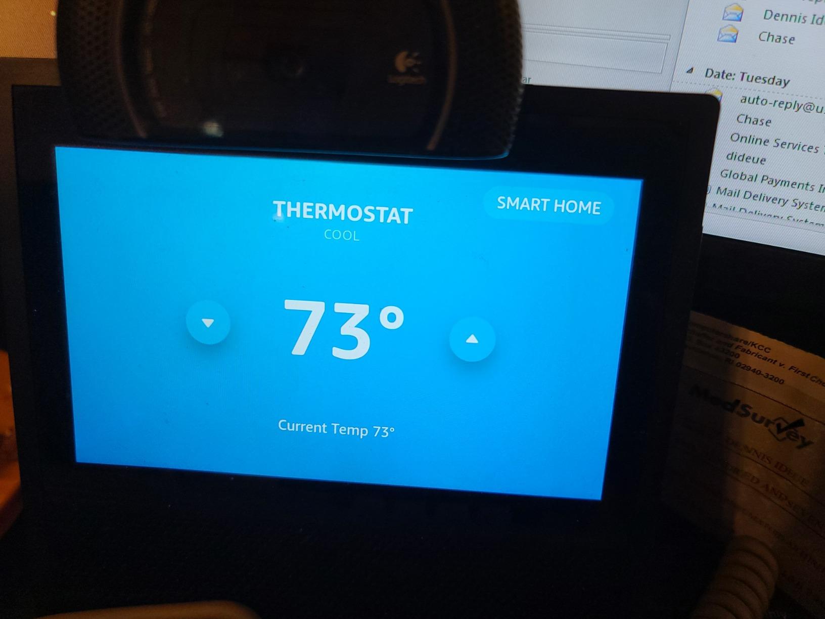 Honeywell Home RTH9585WF Wi-Fi Smart Color Thermostat, 7 Day Programmable, Touch Screen, Energy Star, Alexa Ready, C-Wire Required customer photo 1