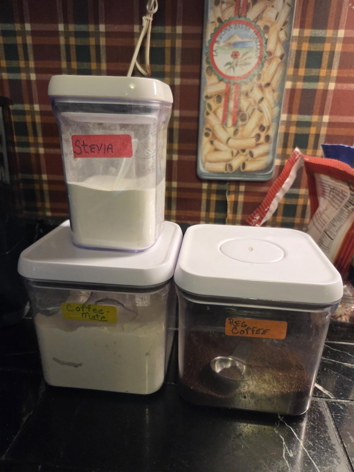 OXO Good Grips POP Container, Airtight Food Storage for Pantry, 4.4 Qt | One-push Airtight Seal, Store Dry Goods like Flour, Sugar or Pasta, Stackable, Dishwasher safe, Big Square Medium Shape customer photo 2