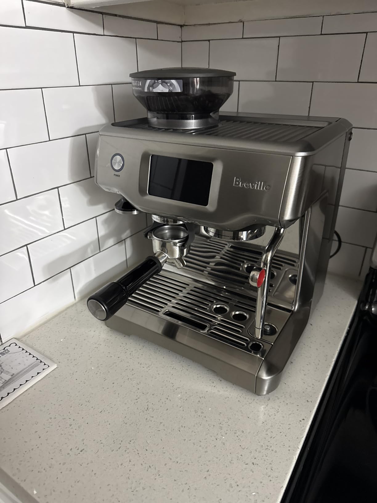 Breville BES880BSS Barista Touch Espresso Machine, Brushed Stainless Steel, Pull barista-quality espresso shots, lattes and cappuccinos at home with semi-automatic coffee maker with built-in grinder customer photo 1