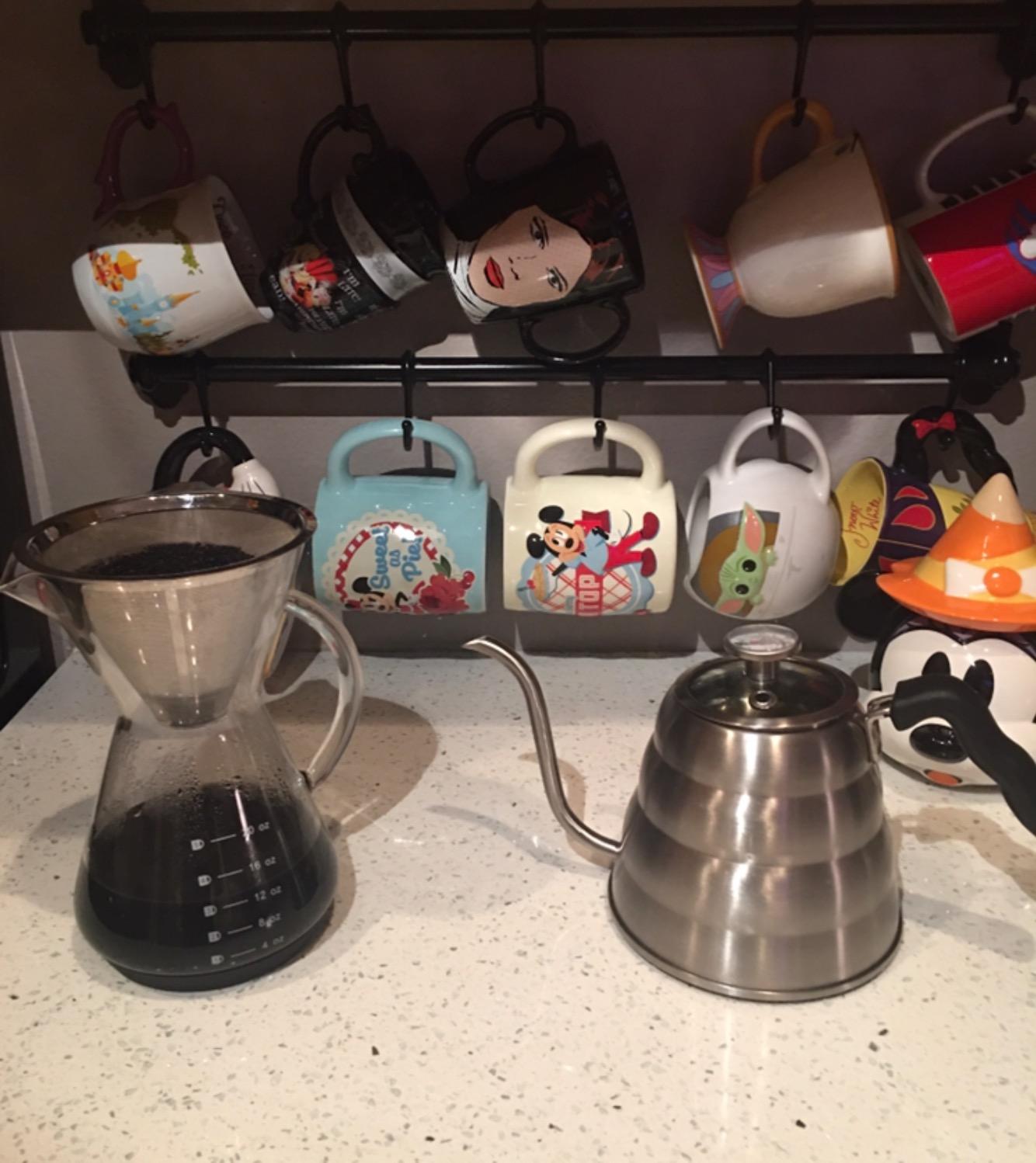 Bean Envy Pour Over Coffee Maker - Glass Dripper with Steel Filter 20 Oz customer photo 2