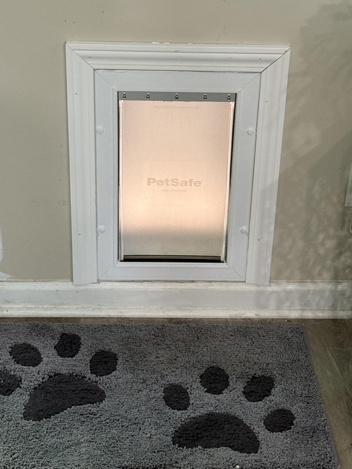 PetSafe Wall Entry Pet Door, Telescoping, Dogs up to 100 lb, Large | Insulates Better Than Metal, Interior & Exterior Install, Weatherproof Double-Flap, DIY Telescoping Tunnel 4.75-7.25 in Walls customer photo 2