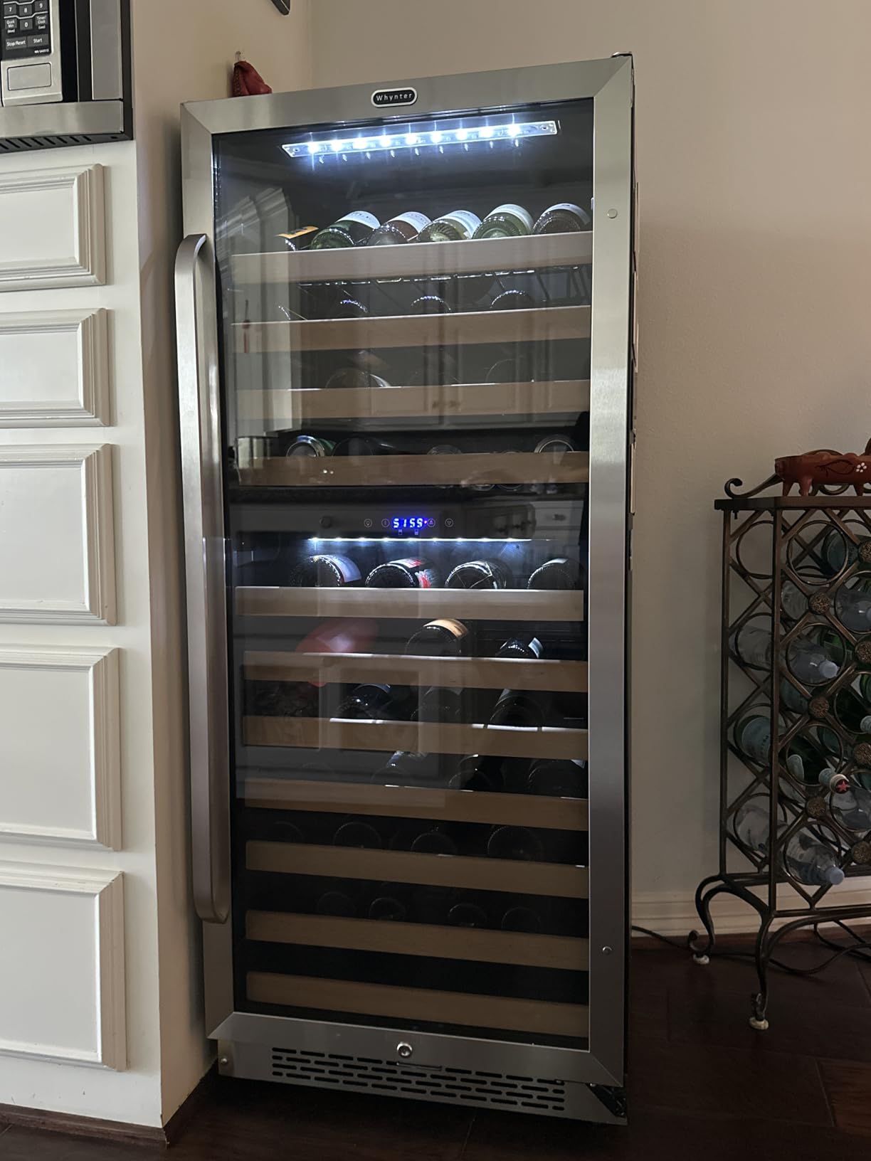 Whynter Wine Refrigerator, 164 Bottle, Large Capacity, Dual Zone, BWR1642DZ customer photo 1