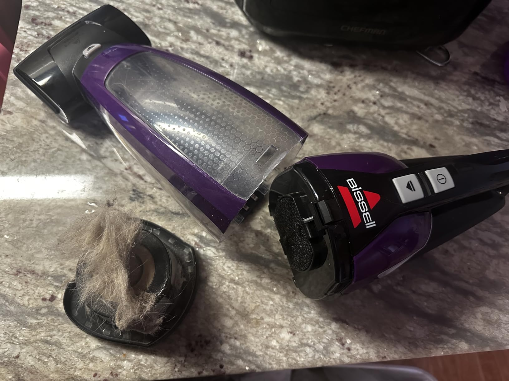 Bissell Pet Hair Eraser Cordless Hand Vacuum, Home, Auto & Pet, 2390A | Lithium Ion battery for consistent power; ideal for home, auto & upholstery pet hair pickup customer photo 1
