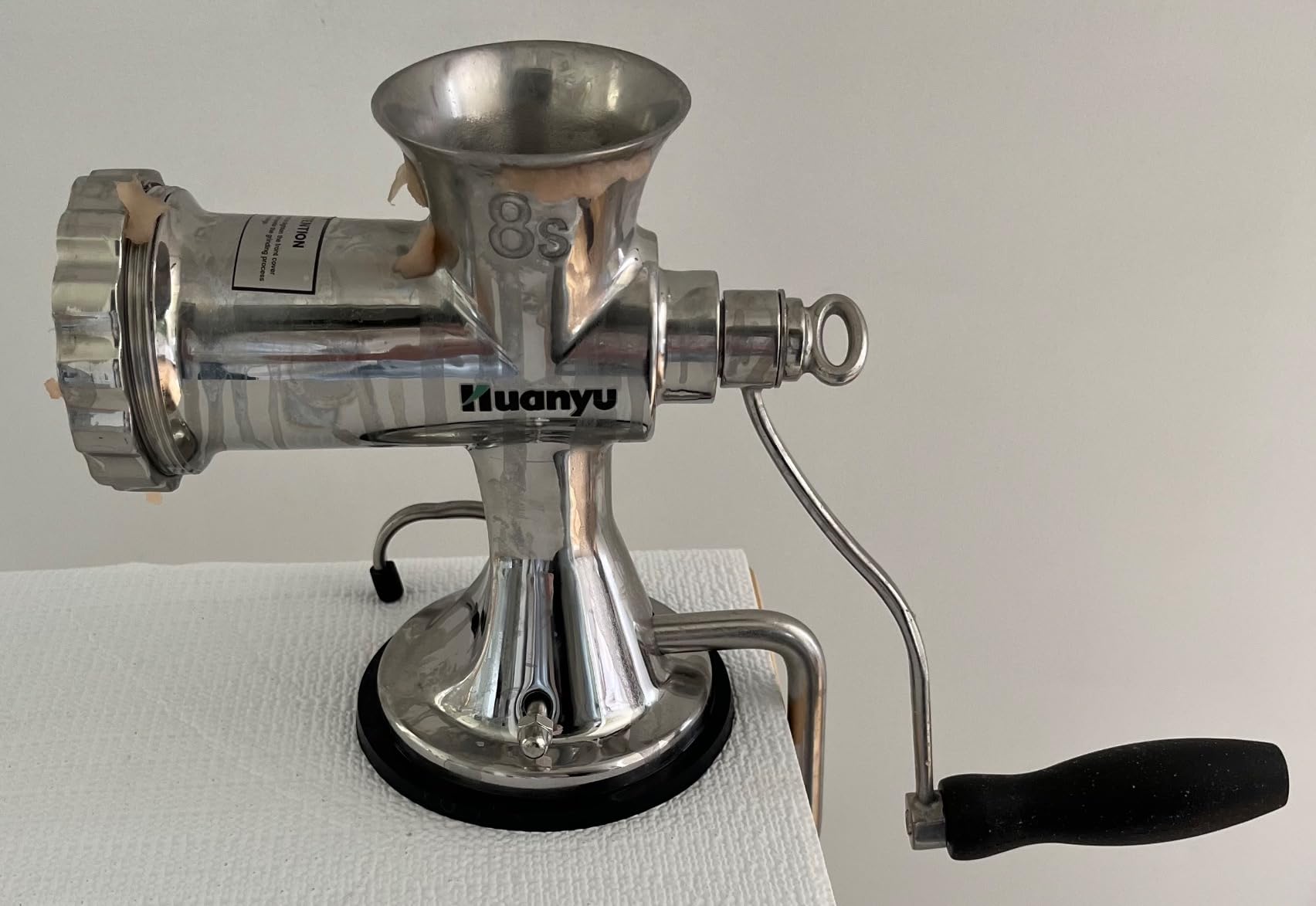 Manual Meat Grinder Heavy Duty Stainless Steel Hand Crank Machine | Space-saving food grinder effortless, dishwasher safe, perfect for beef, sausage, pet food; home kitchen, restaurant, outdoor customer photo 1