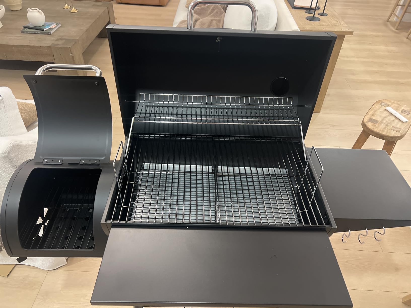 Royal Gourmet CC1830S BBQ Charcoal Grill and Offset Smoker | 823 Square Inch cooking surface, Outdoor for Camping | Black customer photo 2