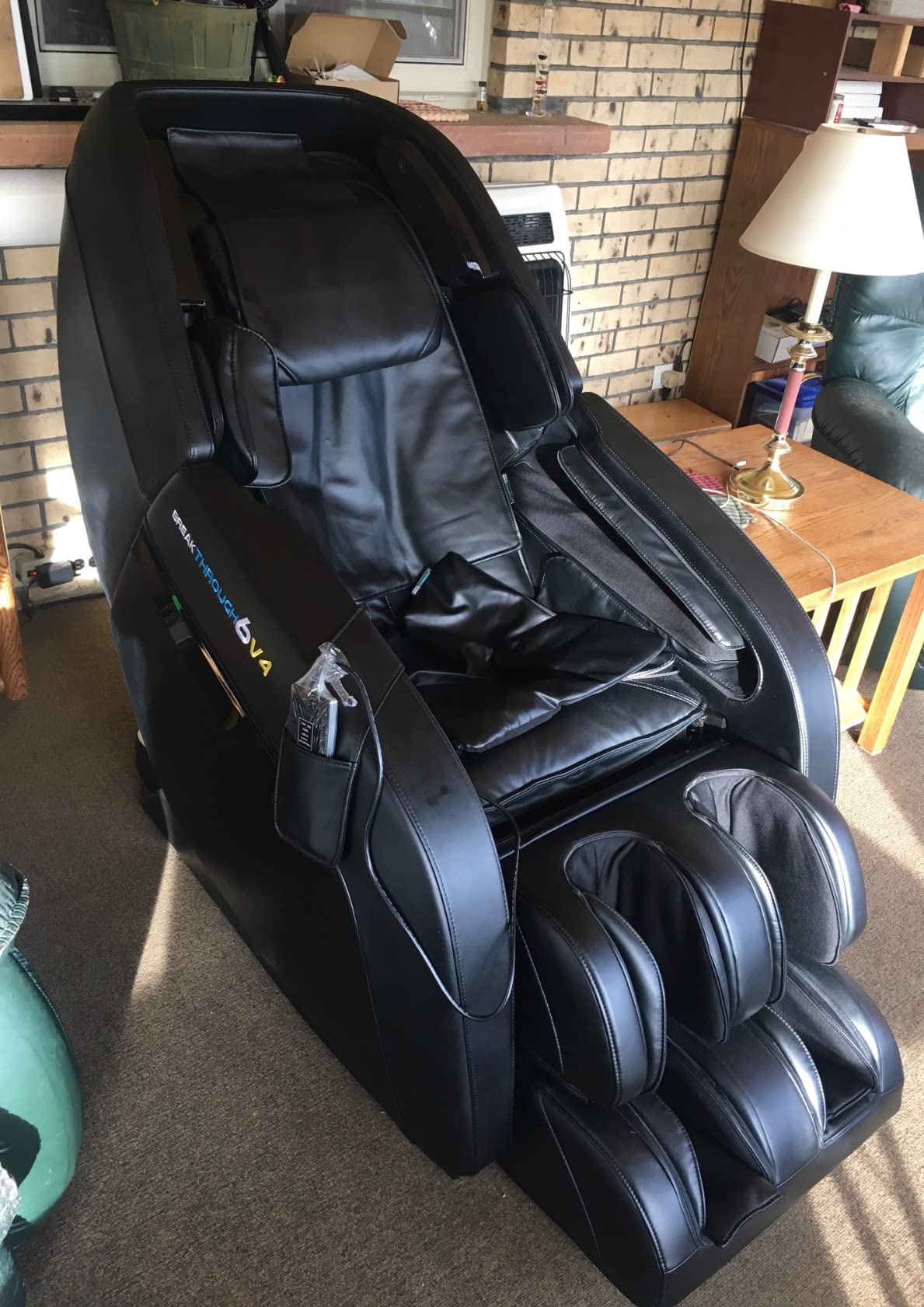 6 v4 Recliner 3D Massage Chair | Zero Gravity with Heating | Deep Tissue Shiatsu Full Body Massager | Yoga Stretch | Pain Relief | Full Foot Massager | Perfect Luxury Gift (Black) customer photo 1
