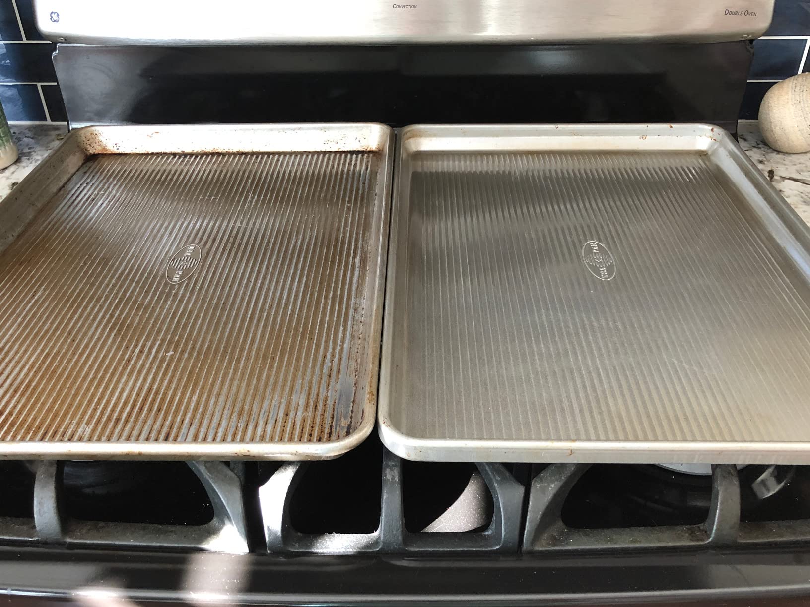 USA Pan Bakeware Heavy Duty Half Sheet, Warp Resistant Nonstick Baking Pan customer photo 1
