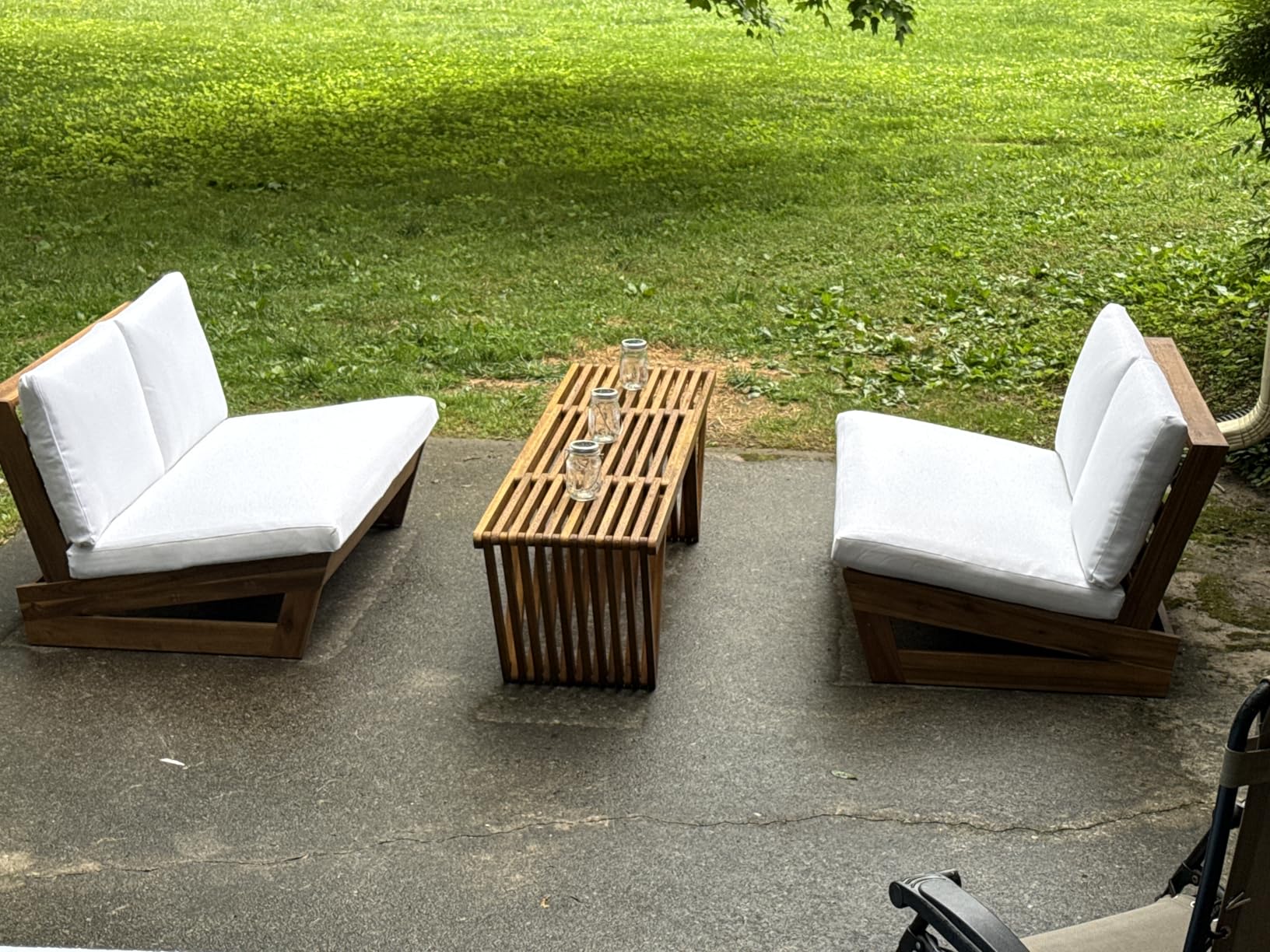 Christopher Knight Home Esme Outdoor Acacia Wood Bench, Teak Finish customer photo 1