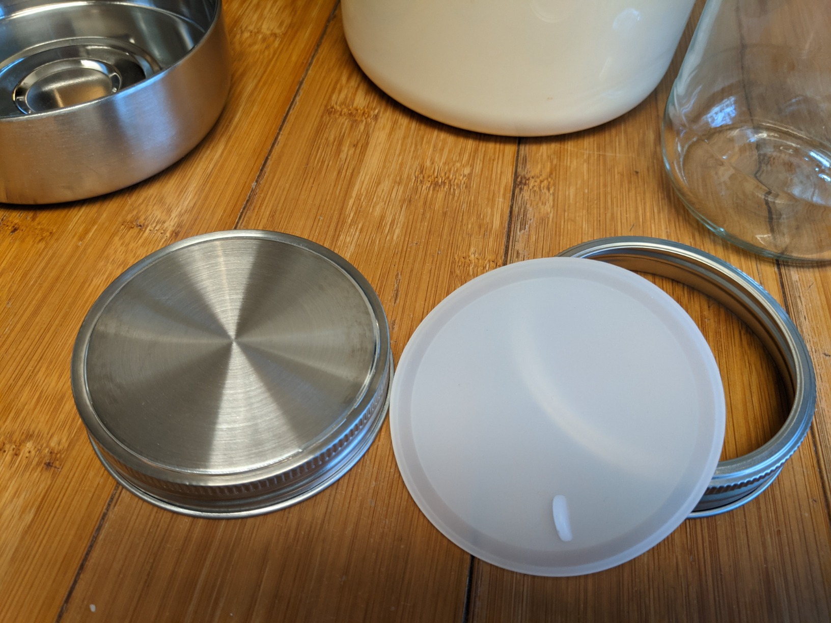 Stainless Steel Yogurt Maker with 1 Quart Glass Jar and Complete Recipe Book to Make 12+ Easy Homemade Dairy Free and Milk Yogurts customer photo 2