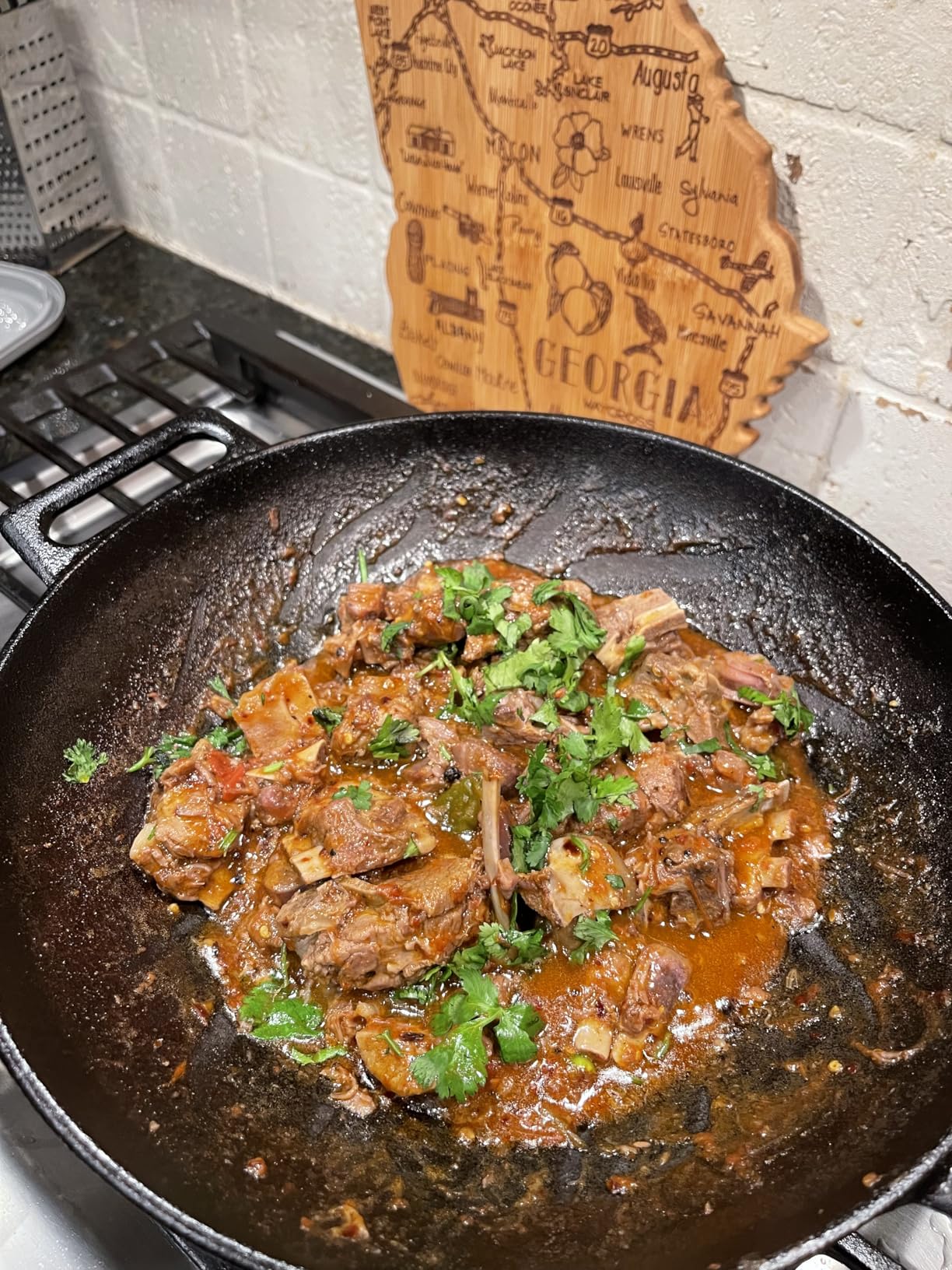 14 inch Cast Iron Wok with Flat Base and Handles customer photo 1