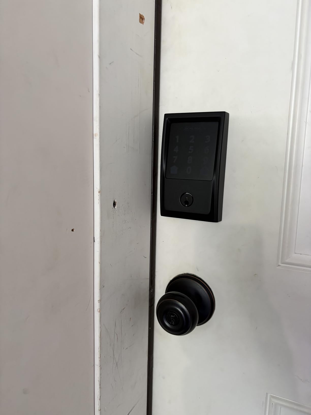Schlage Encode Smart WiFi Deadbolt Lock with Century Trim, Matte Black customer photo 1