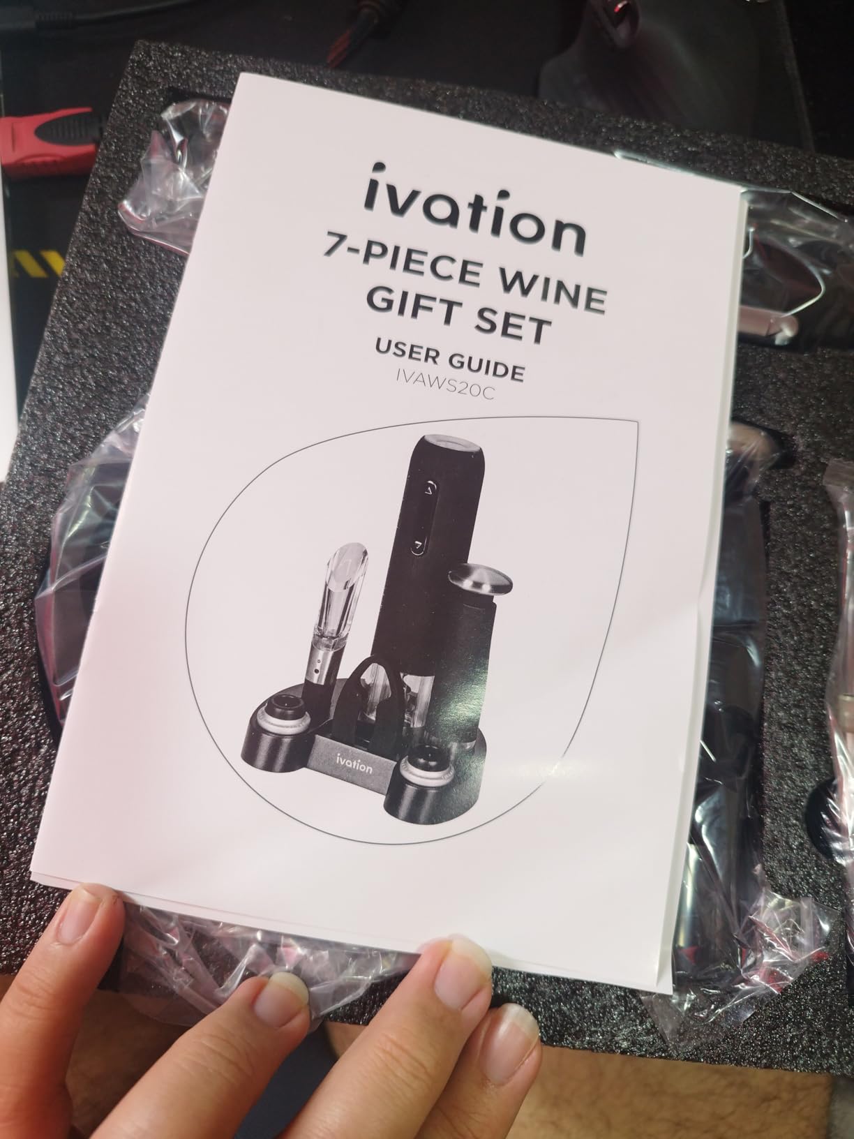 Ivation Wine Gift Set, 7-Piece Electric Opener, Aerator & Preserver Kit | Great housewarming or hostess present for wine enthusiasts customer photo 1