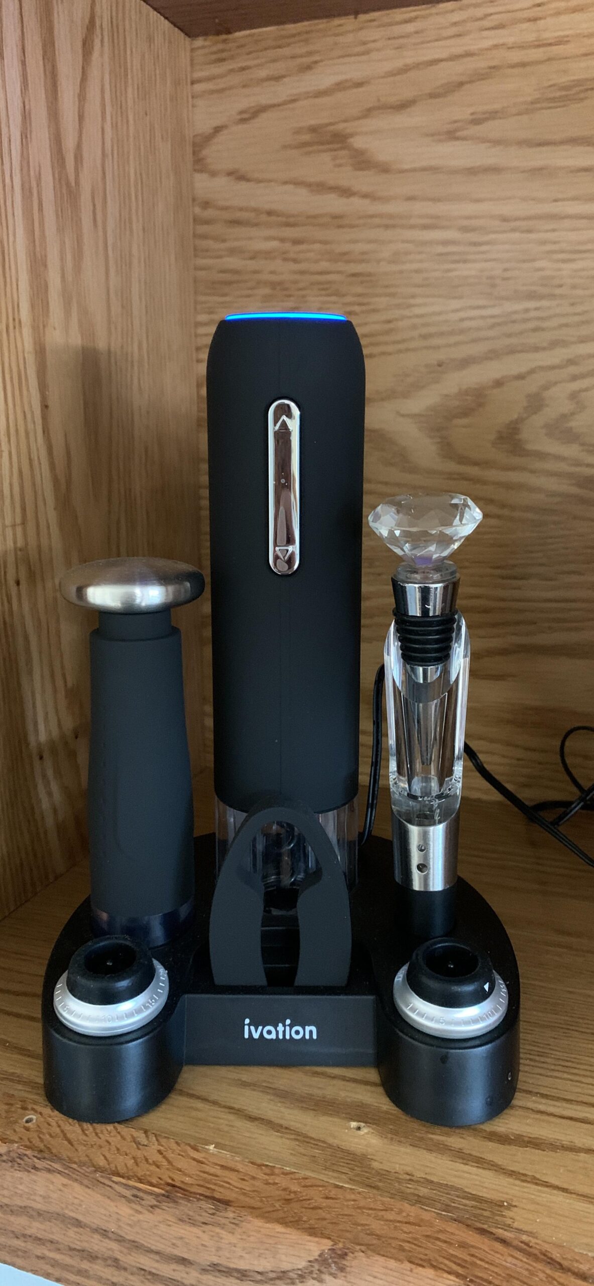 Ivation Wine Gift Set, 7-Piece Electric Opener, Aerator & Preserver Kit | Great housewarming or hostess present for wine enthusiasts customer photo 2