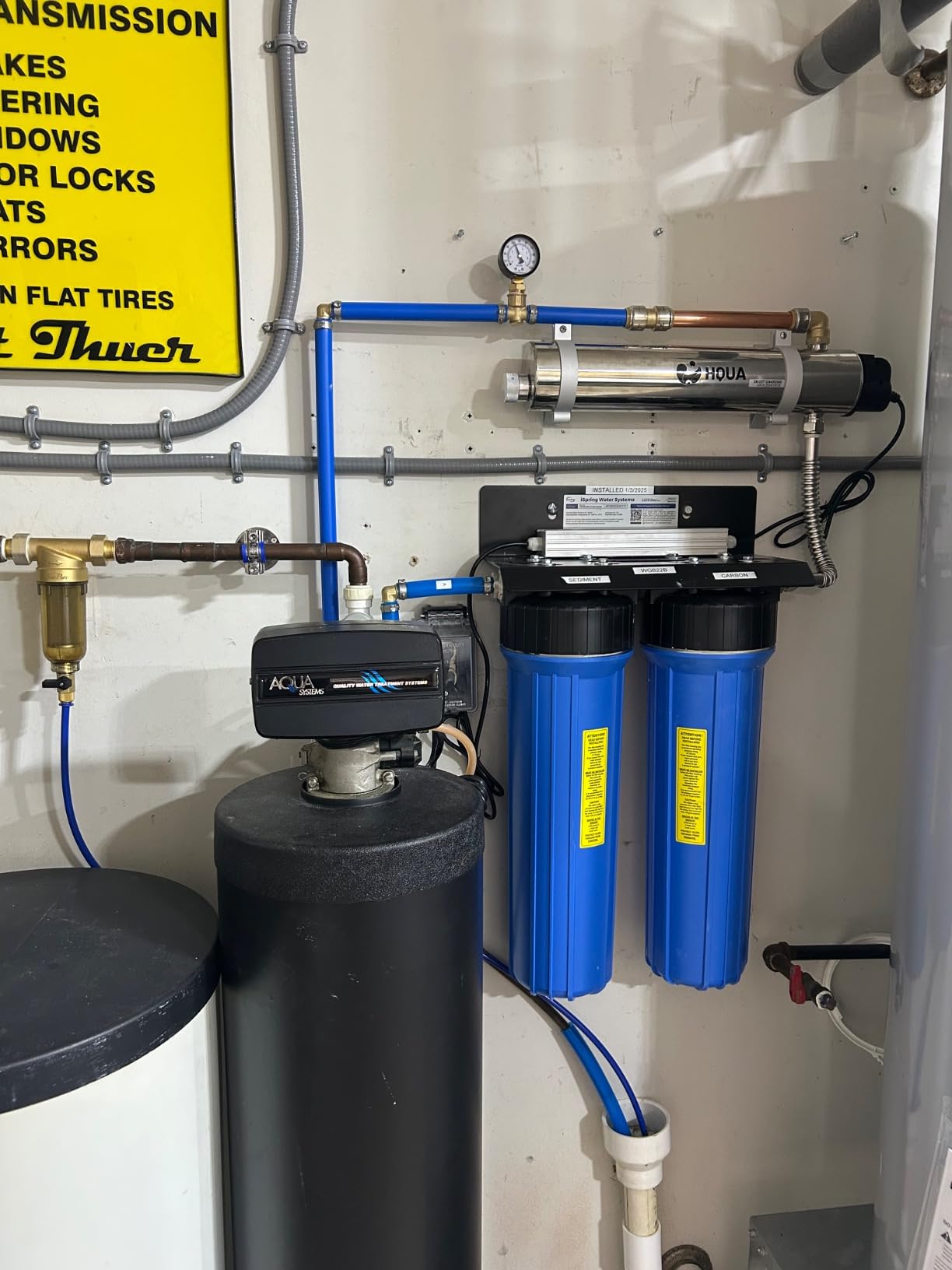 HQUA-TWS-12 Ultraviolet Water Purifier Filter for Whole House Water Purification, 12GPM 120V, 1 Extra UV Lamp + 1 Extra Quartz Sleeve customer photo 2