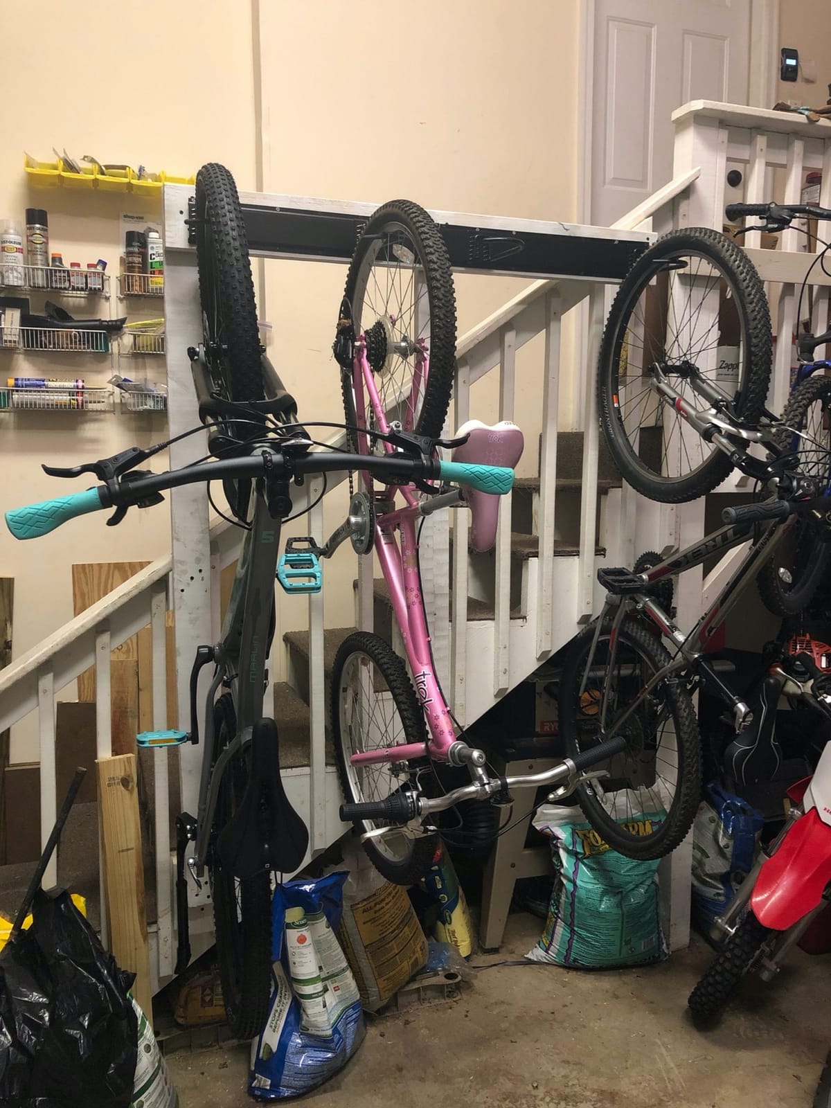 Ultrawall Stainless Steel Bike Storage Rack, Wall Mount 6 Bike Hanger | Bicycle Rack for Home & Garage Holds Up to 300lbs, Black customer photo 2
