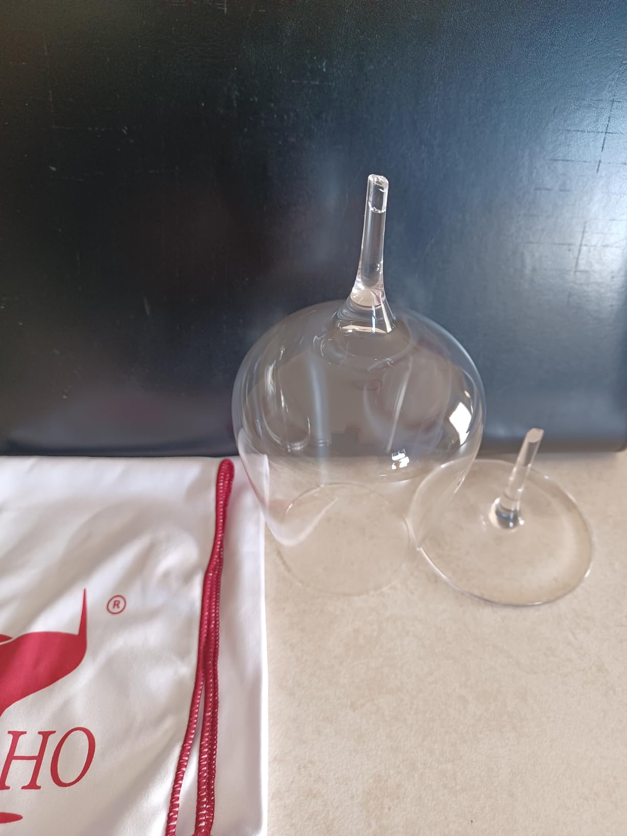 JBHO Hand Blown Italian Style Crystal Bordeaux Wine Glasses - Great Gift Packaging - Red Wine Glasses Lead-Free Premium Crystal Clear Glass - Set of 4-18 Ounce customer photo 1