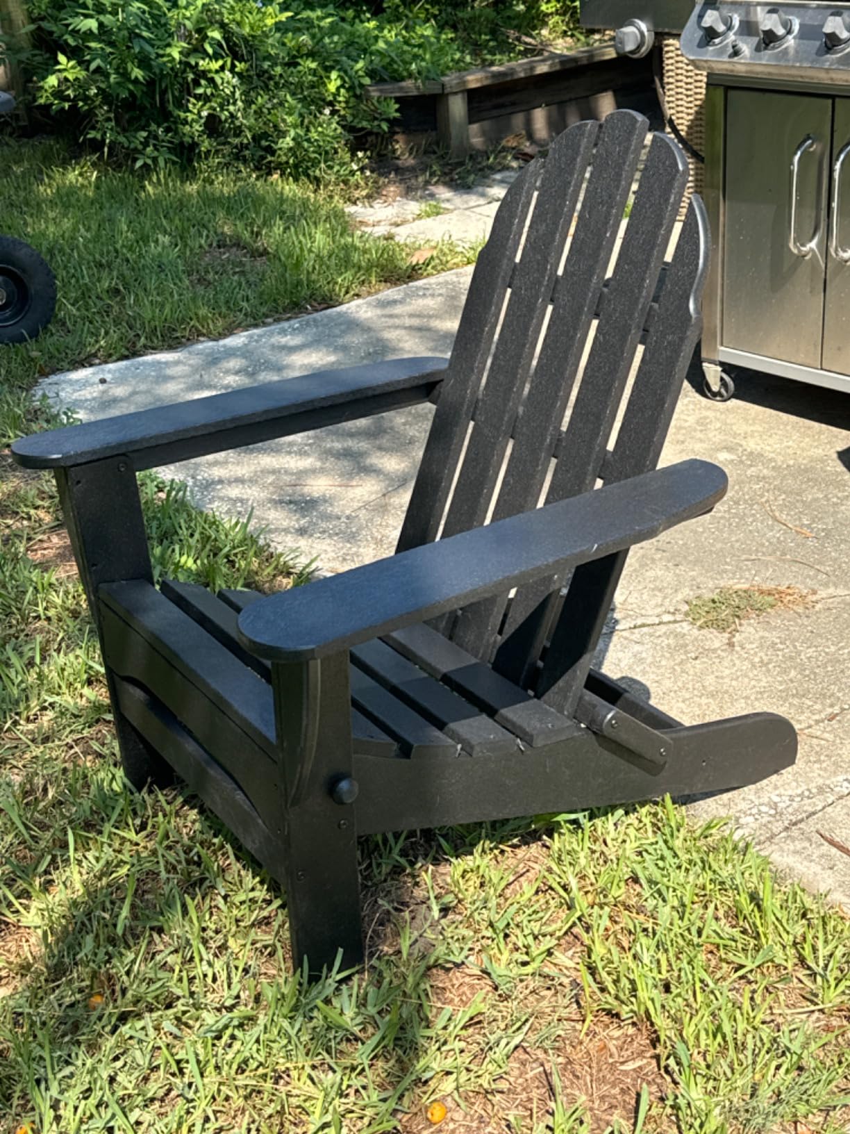 POLYWOOD AD5030NV Classic Folding Adirondack Chair, Navy customer photo 1