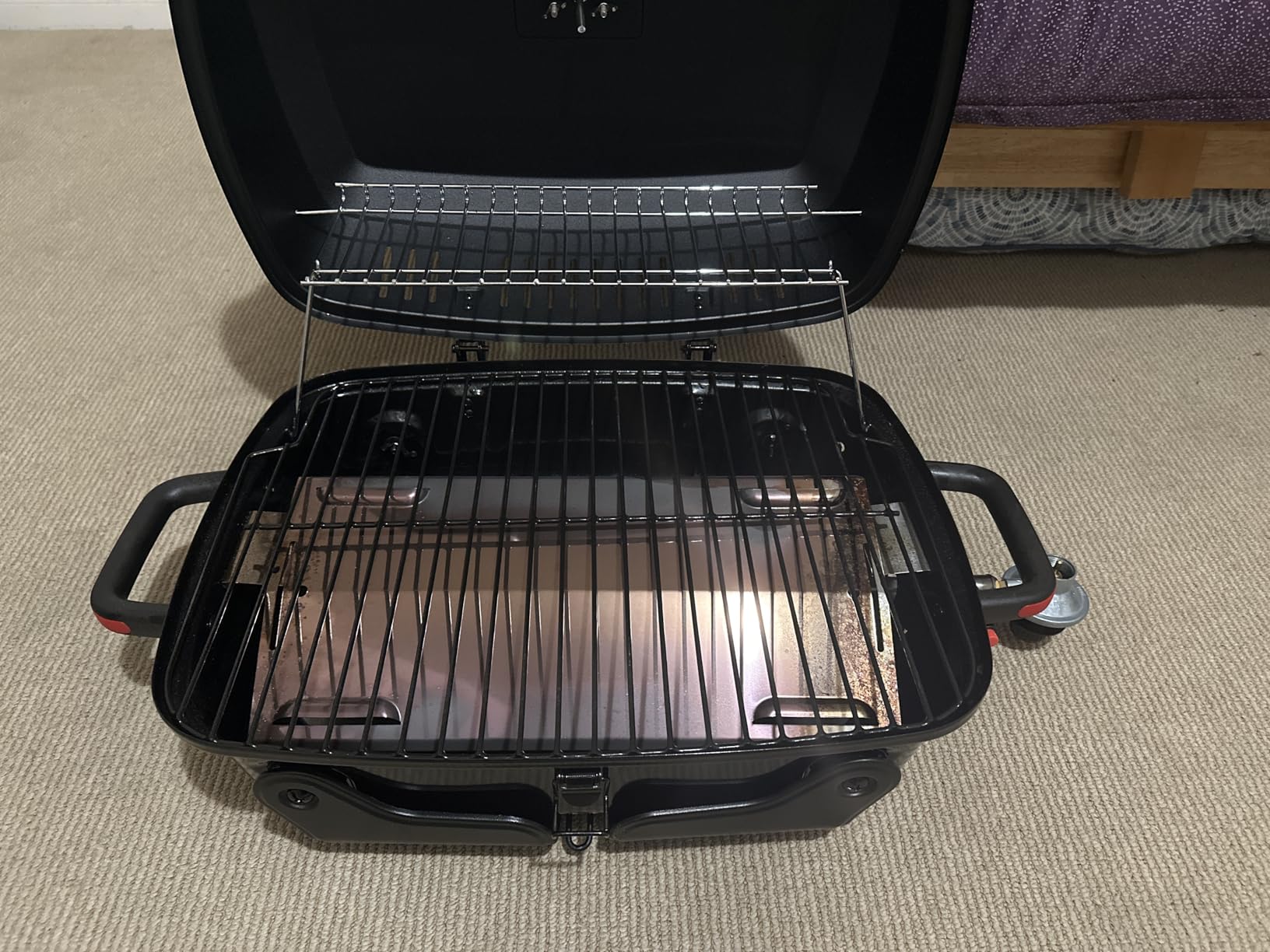 Megamaster 1-Burner Portable Gas Grill with Locking Lid, 11,000 BTU Stainless Steel Burner, Foldable Legs, Small Propane Grill for Outdoor Cooking, Camping, BBQs, Patios, and Gardens - 820-0065C customer photo 2