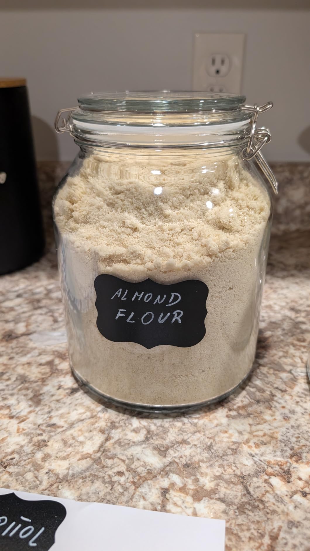 ComSaf Large Square Glass Jars with Airtight Lids 78 oz 3 Pack Wide Mouth | Flour sugar rice, Coffee storage, Pantry organization, Large capacity, Cabinet organization, Dry goods, Sourdough pickling customer photo 1