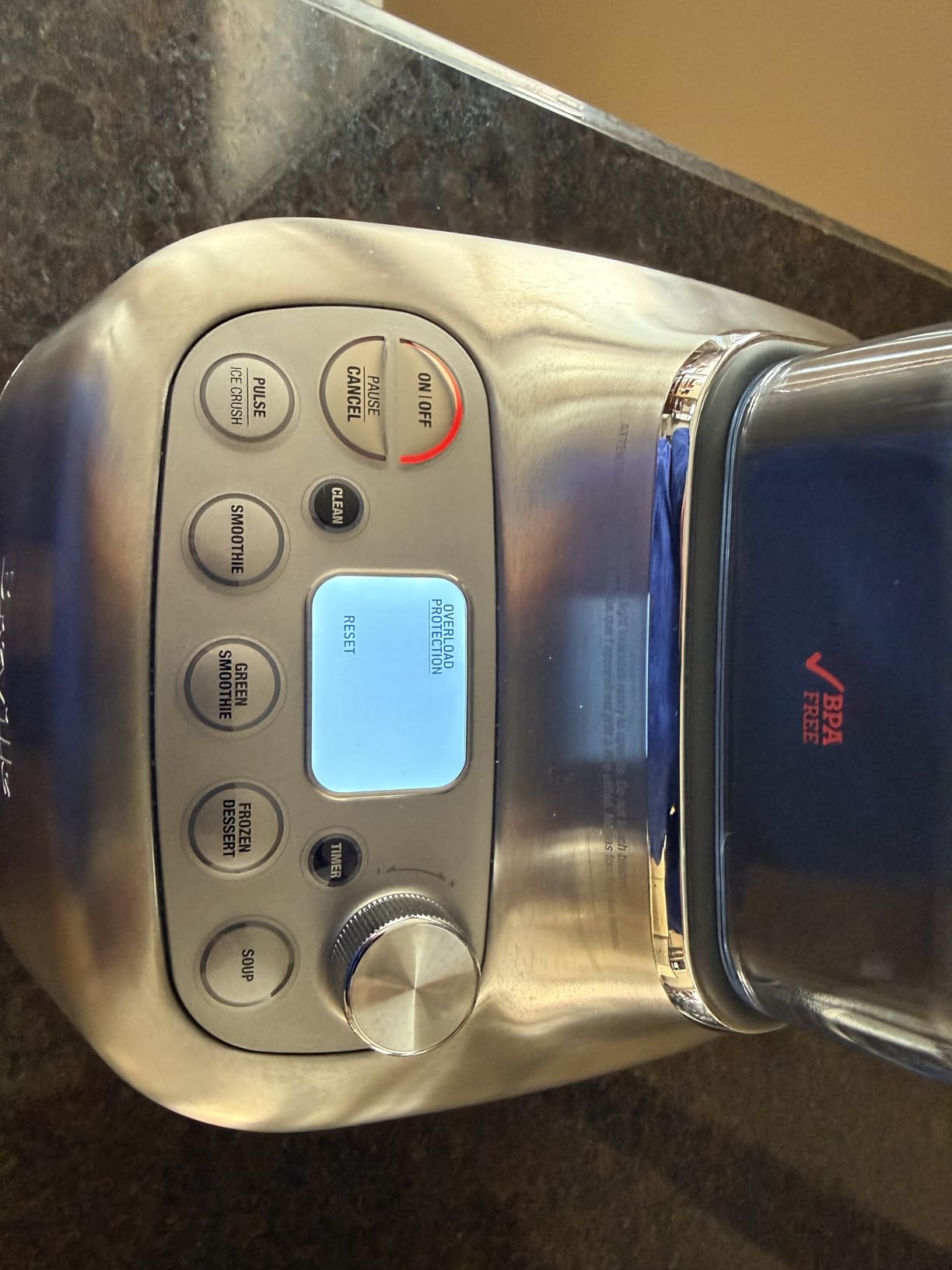 Breville BBL920BSS Super Q Home Blender, Brushed Stainless Steel | Quietly blend smoothies, soups and more with powerful noise-suppression technology for a peaceful kitchen | 68 oz capacity customer photo 2