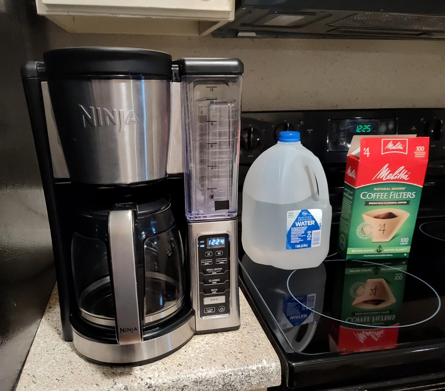 Ninja 12-Cup Programmable Coffee Brewer, 2 Brew Styles, Adjustable Warm Plate, 60oz Water Reservoir, Delay Brew - Black/Stainless Steel customer photo 2