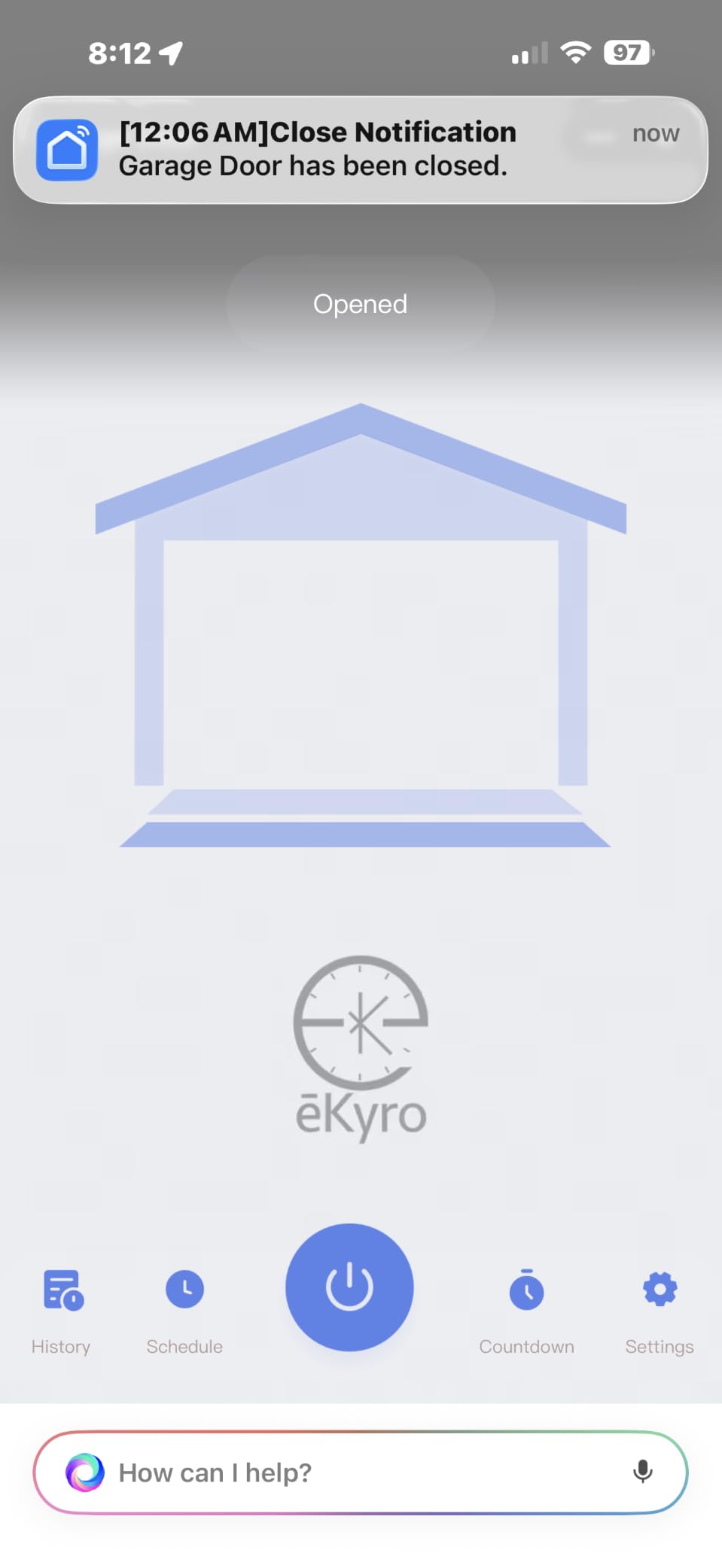 eKyro Smart Garage Door Opener - Universal WiFi Remote Controller Compatible with Alexa, Google Home, iPhone, Siri, Android, Door Left Open Alert, Door Security Systems, Updated Model customer photo 1