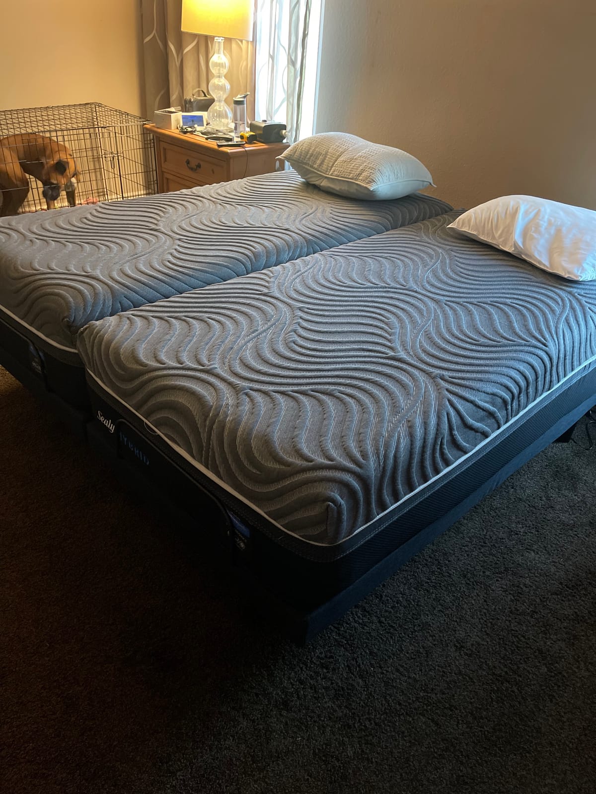 Sven & Son Platinum Adjustable Bed Base Frame Only, Head and Foot Lift, Lumbar Support, Head-Pillow-Tilt, Massage, Under-Bed Lights, USB - King customer photo 1