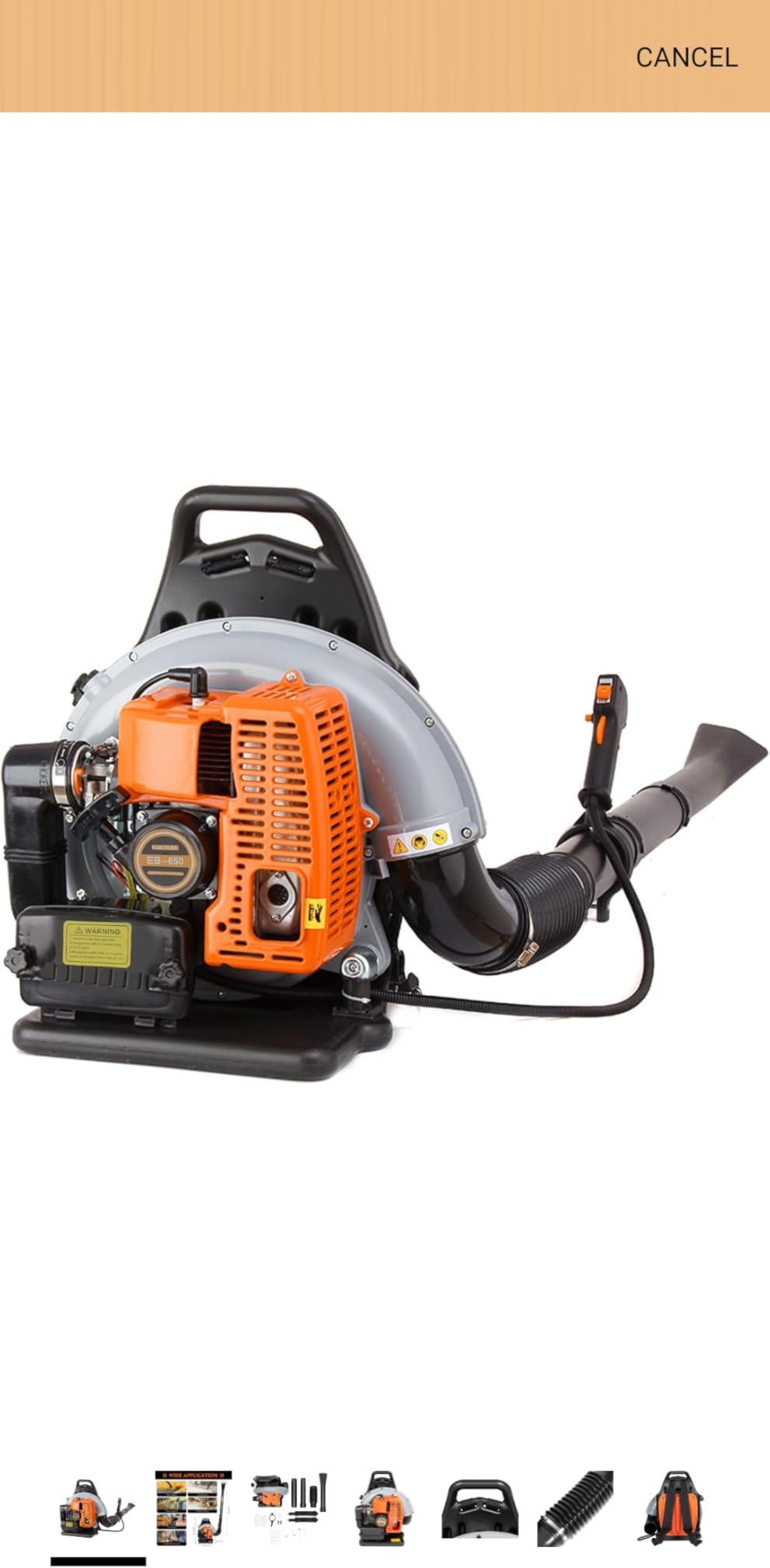 Backpack Gas Powered Leaf Blower, Commercial 2.7kW 850CFM 63CC 4.3HP 2-Stroke Powerful Lightweight Gasoline Grass Lawn Blower w/Harness Air-Cooled & 1.8L Fuel Tank for Yard Lawn Care, Snow Removal customer photo 2