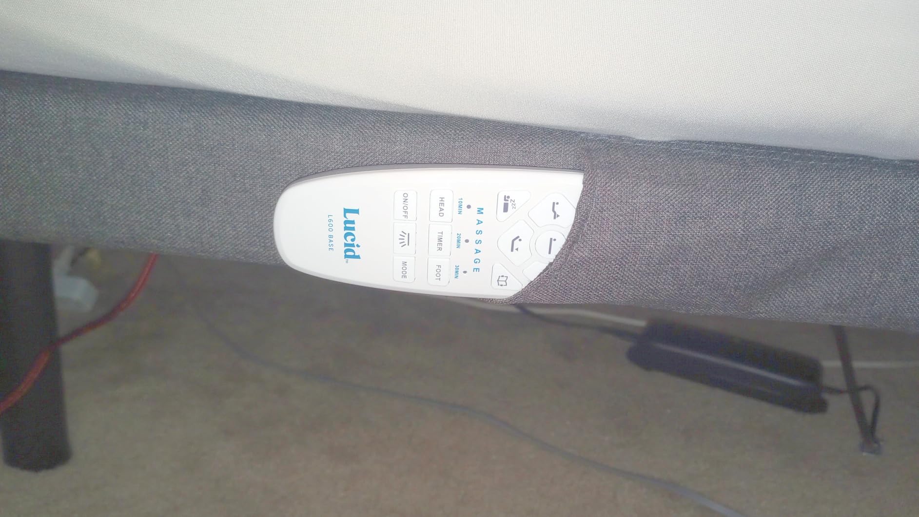 Lucid L150 Adjustable Bed Frame - Head & Foot - Wireless Remote, Full customer photo 2