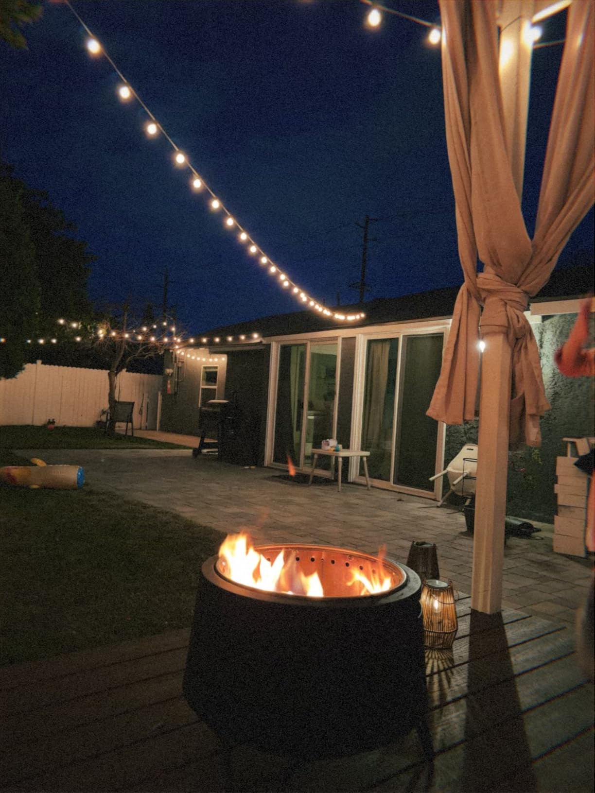 TIKI Patio Smokeless Fire Pit, 25 in Wood Burning Fire Pit with Cover customer photo 2